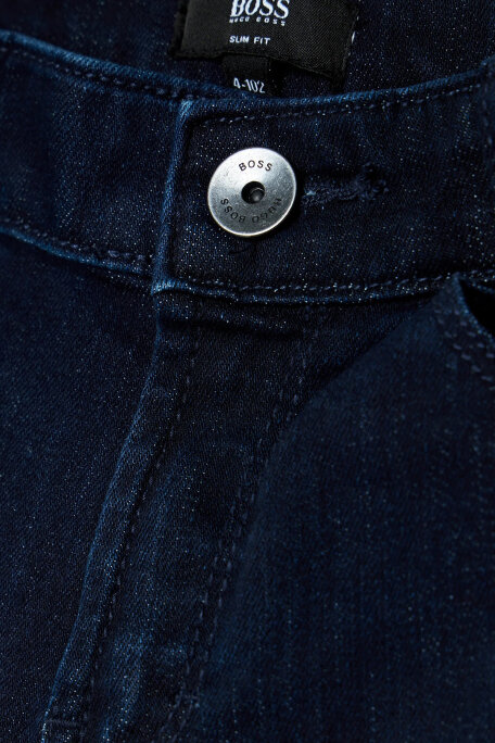 Hugo Boss Streç Pamuklu Slim Fit Çocuk Jeans Kot Pantolon 24710/Z09 RINSE WASH LACİVERT - 3