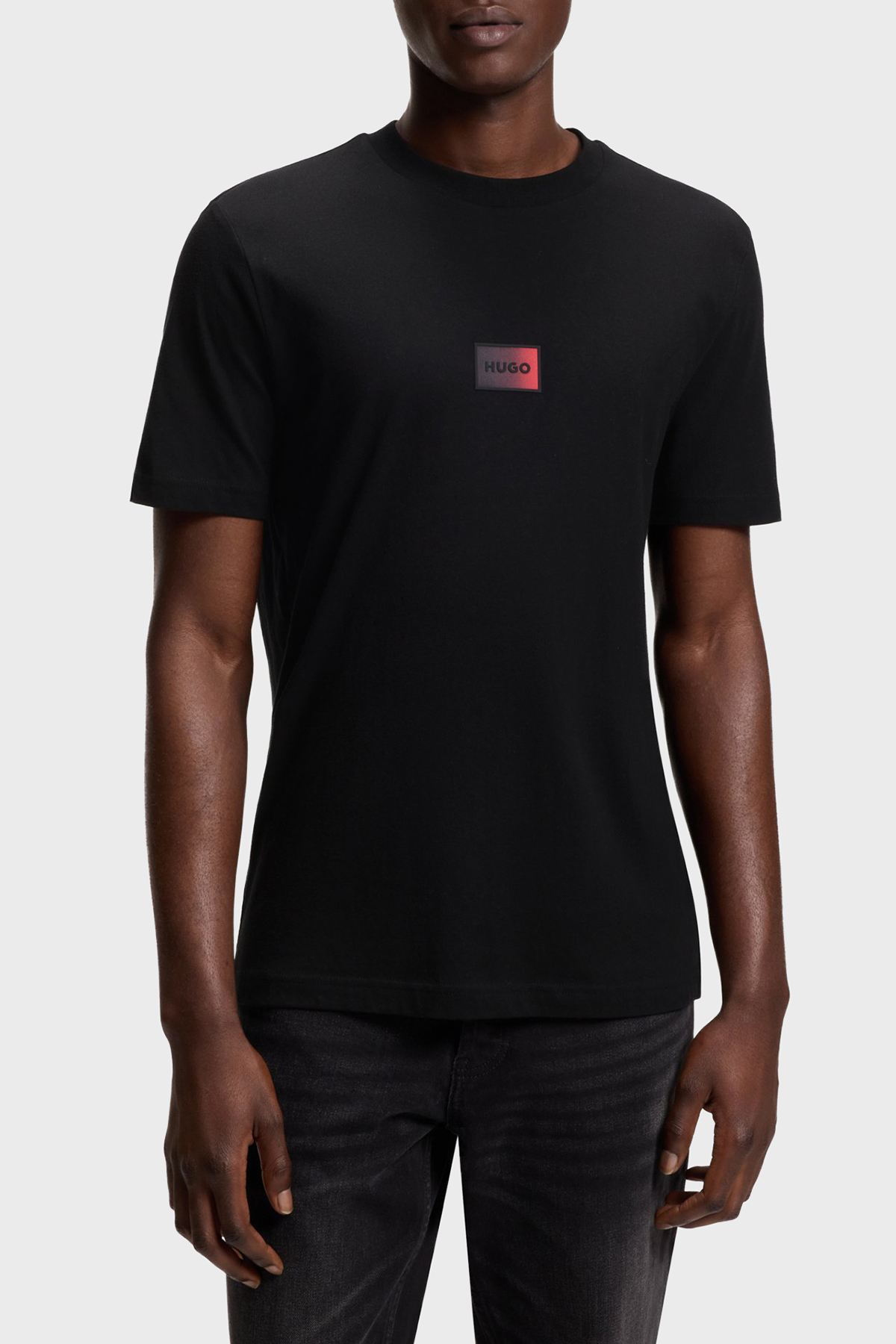 Hugo Logolu % 100 Pamuk Regular Fit Bisiklet Yaka Erkek T Shirt 50553124 001 SİYAH