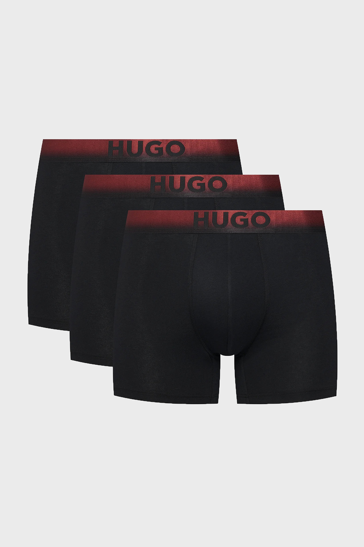 Hugo Logolu Pamuklu 3 Pack Erkek Boxer 50556563 963 SİYAH