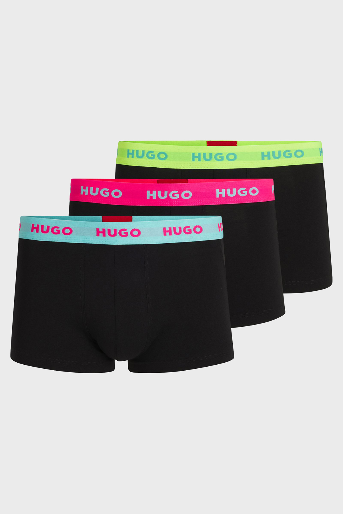 Hugo Logolu Streç Pamuklu 3 Pack Erkek Boxer 50532611 730 SİYAH