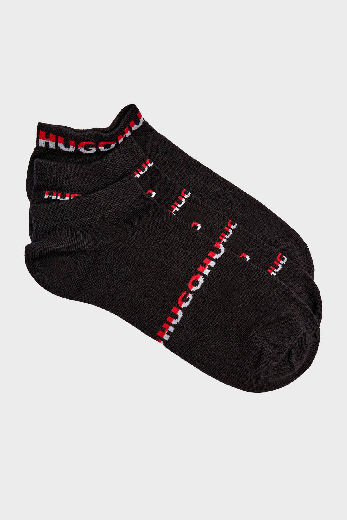 Hugo Logolu Streç Pamuklu 3 Pack Erkek Çorap 50543082 001 SİYAH