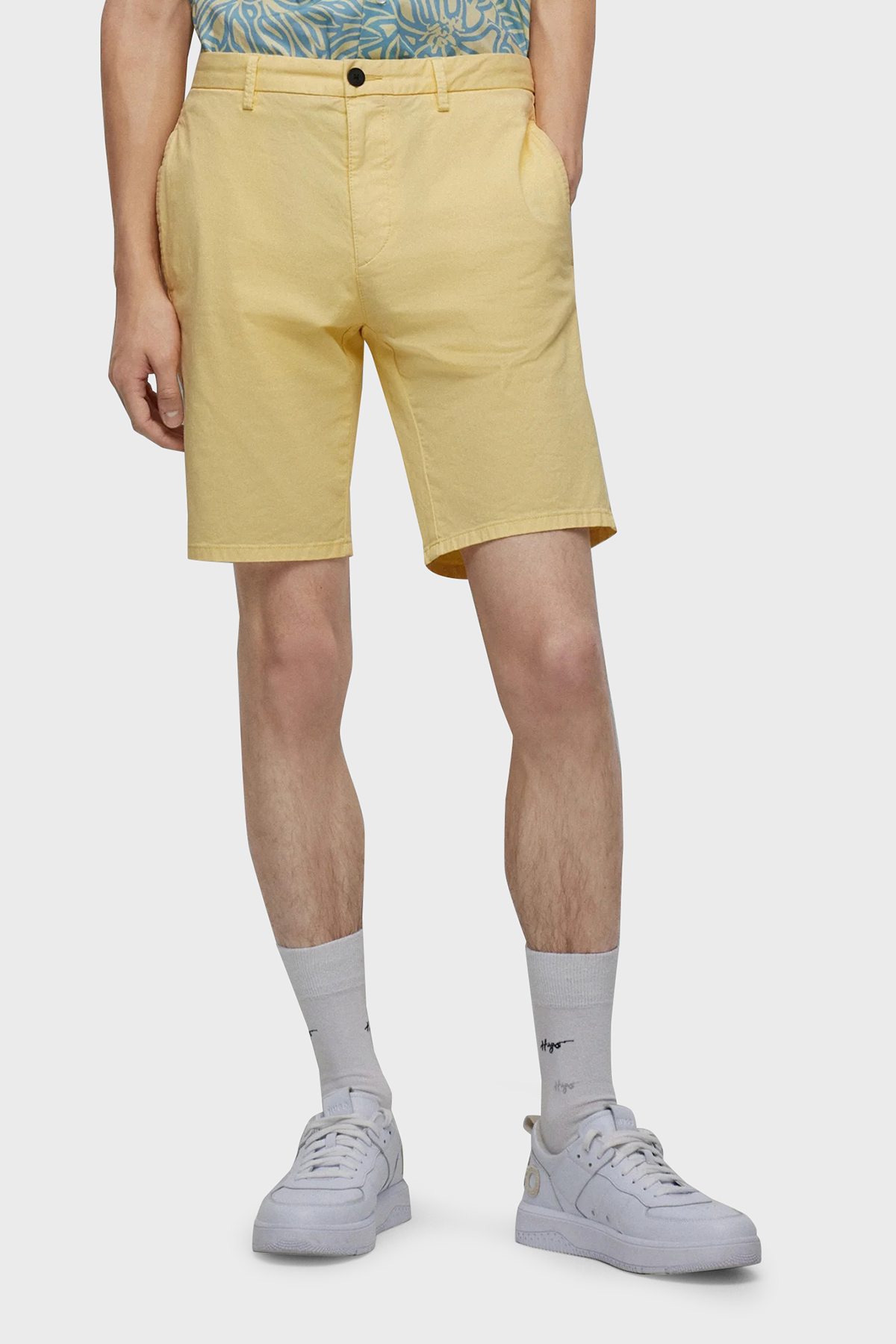 Hugo Pamuklu Normal Bel Slim Fit Chino Erkek Short 50471182 746 SARI