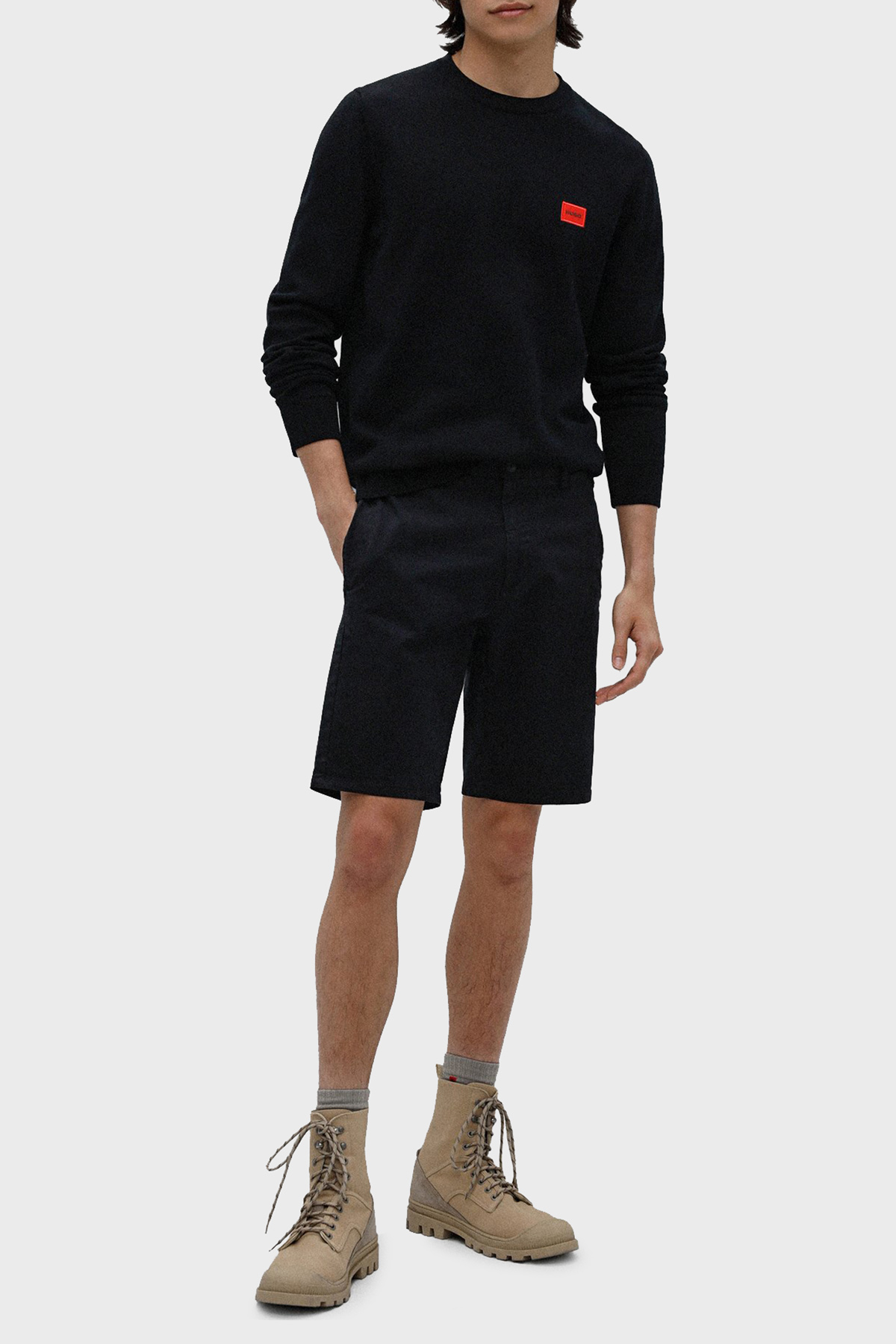 Hugo Pamuklu Slim Fit Cepli Erkek Short 50471182 001 SİYAH