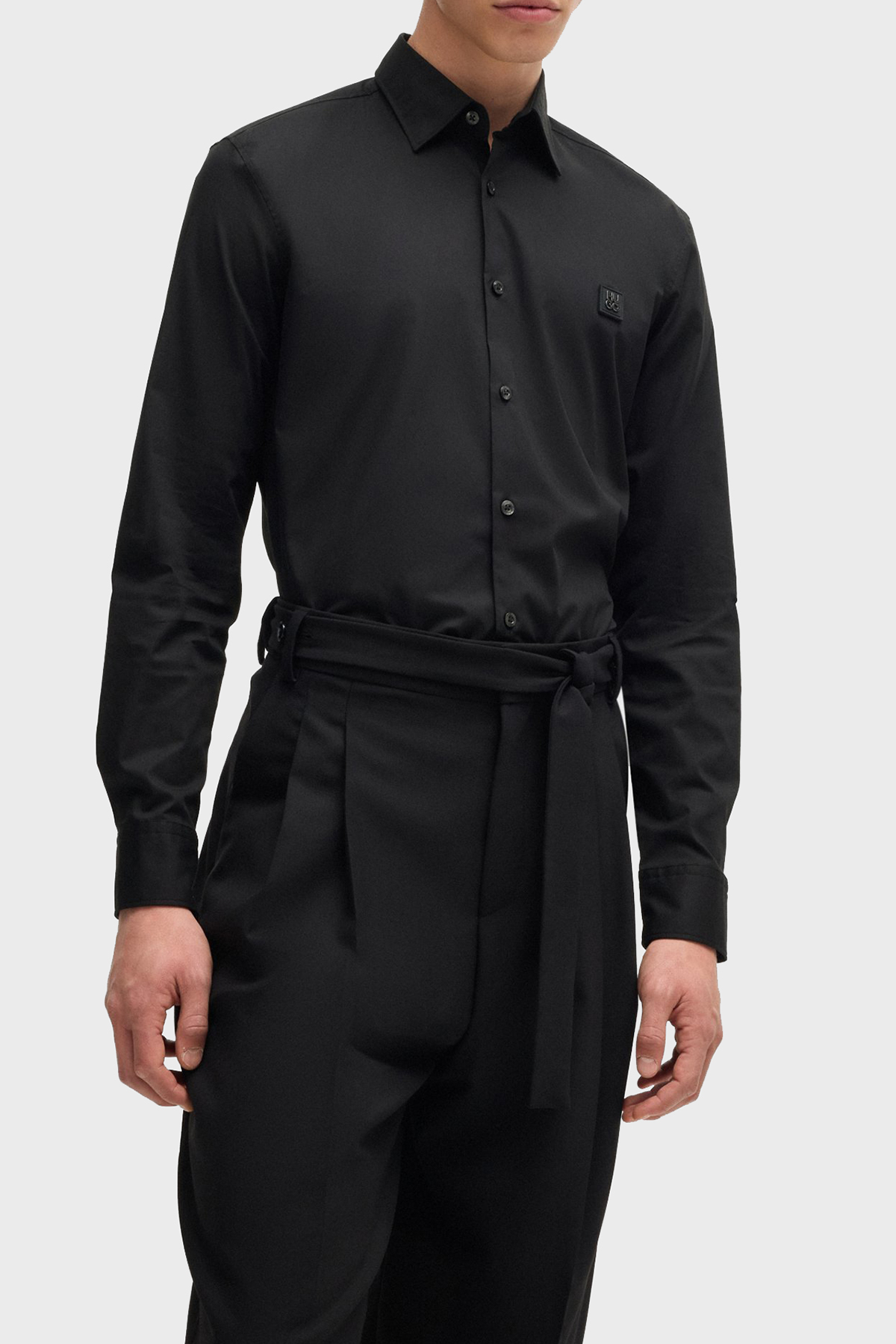 Hugo Pamuklu Slim Fit Erkek Gömlek 50505315 001 SİYAH