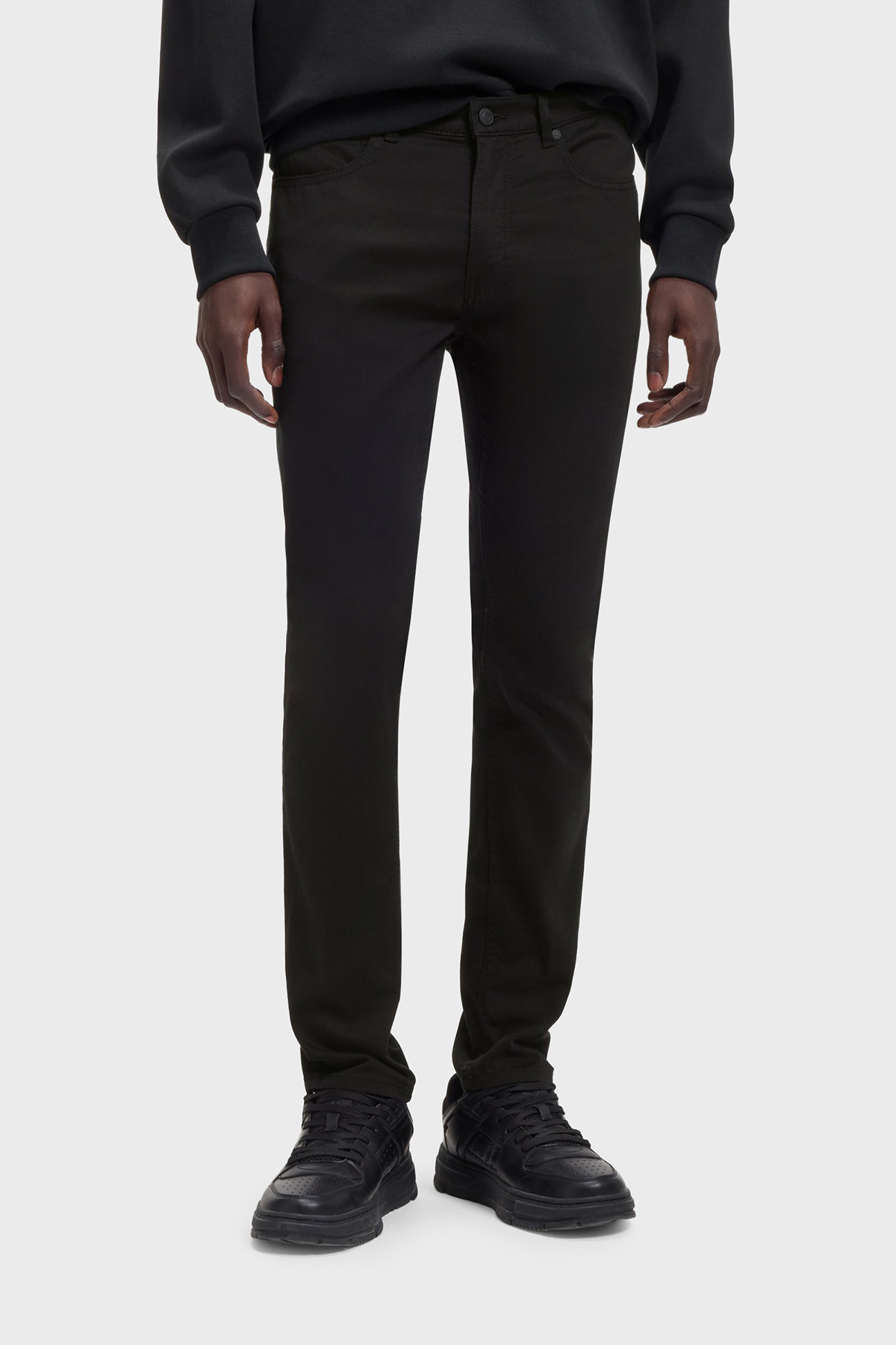 Hugo Pamuklu Slim Fit Normal Bel Dar Paça Jeans Erkek Kot Pantolon 50547253 001 SİYAH