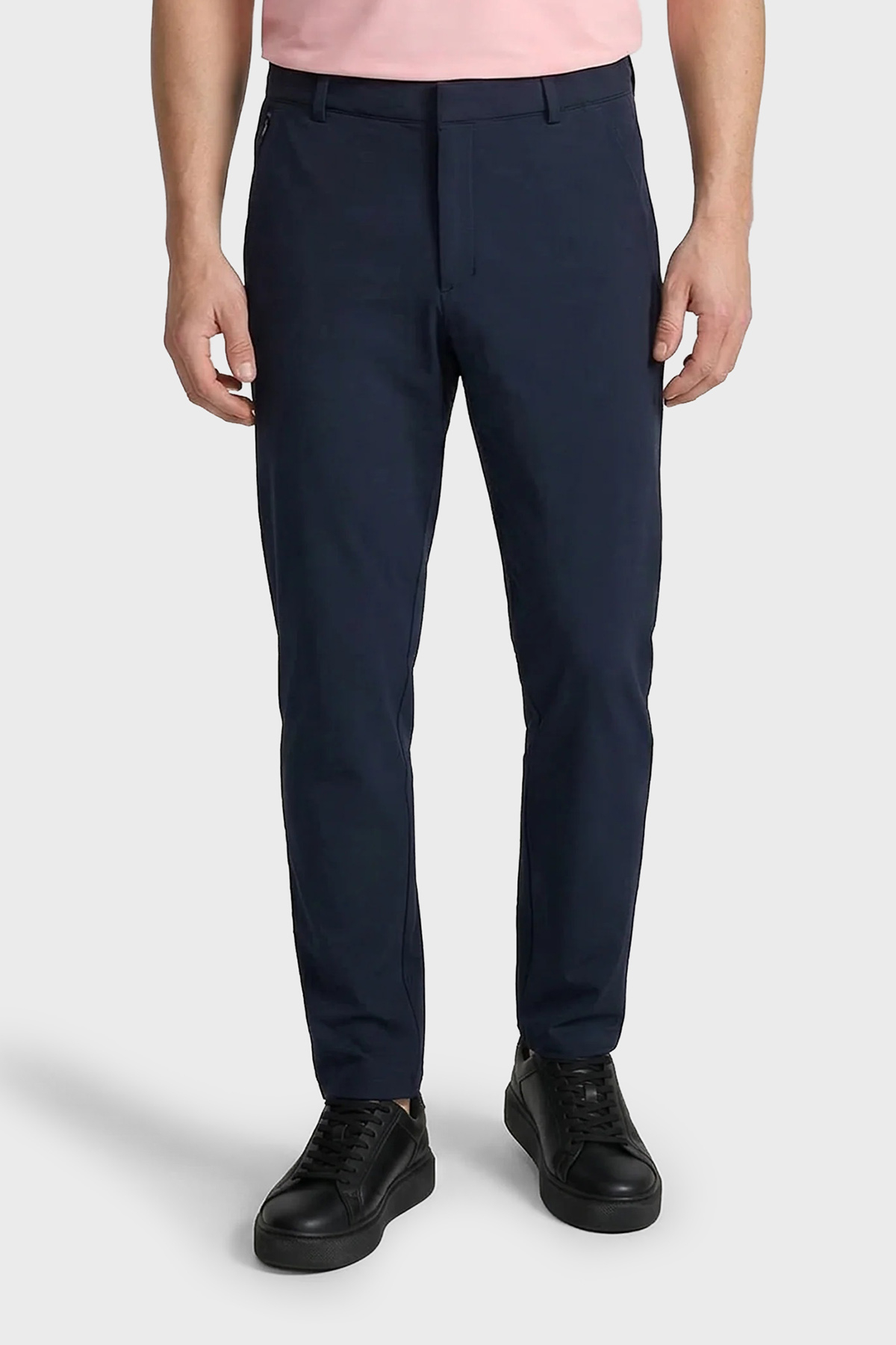 Isaora Normal Bel Daralan Paça Chino Erkek Pantolon ISR5311 DRNVY KOYU LACIVERT