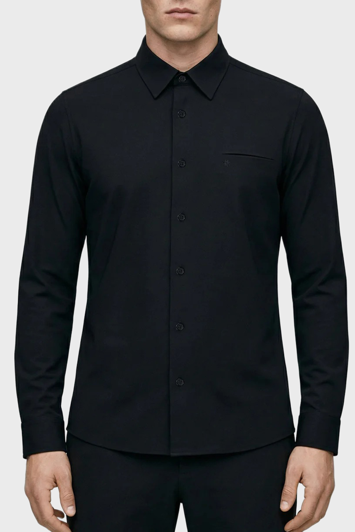 Isaora Regular Fit Klasik Yaka Uzun Kollu Erkek Gömlek ISR41260 SİYAH