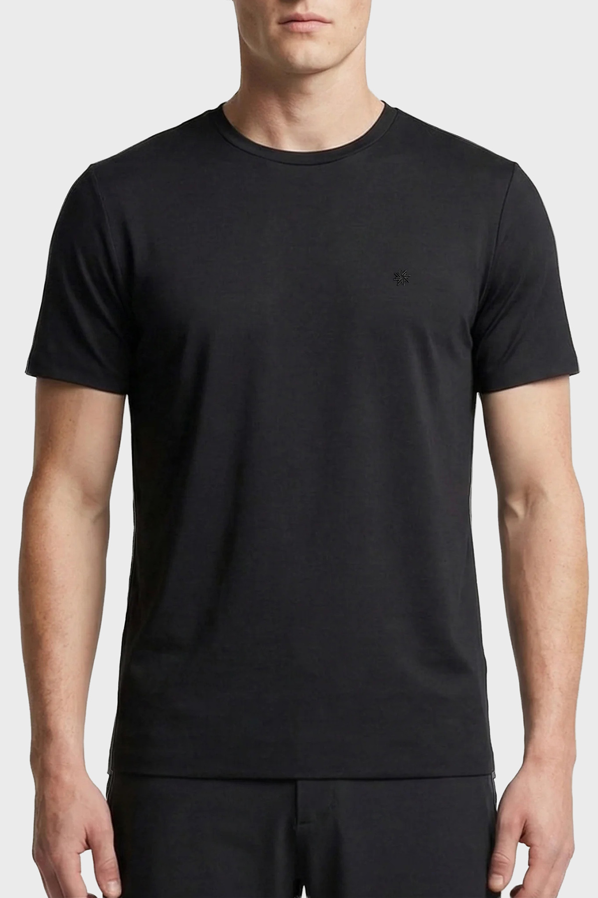 Isaora Regular Fit Logolu Bisiklet Yaka Erkek T Shirt ISR90160 SİYAH