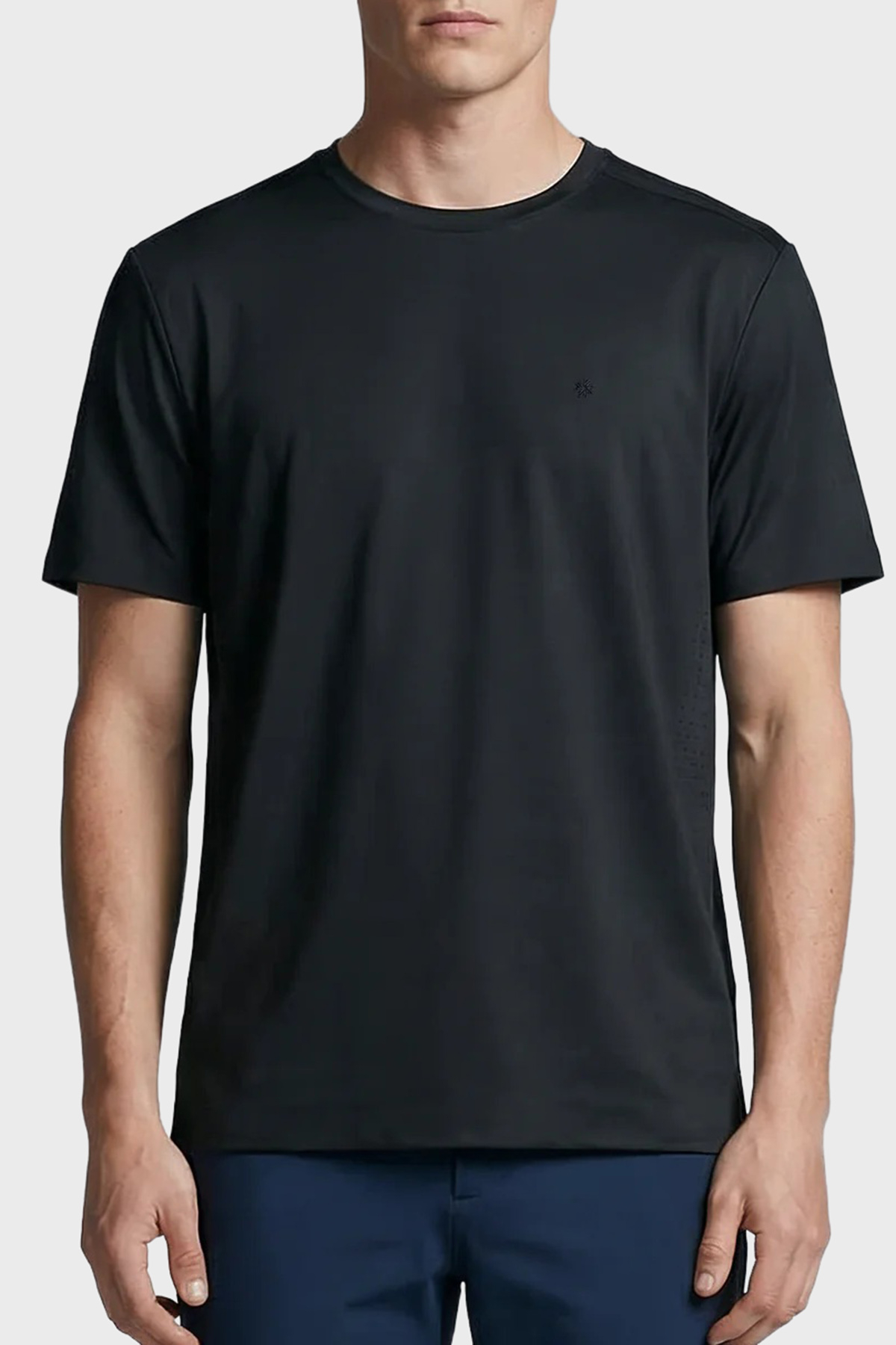 Isaora Regular Fit Logolu Bisiklet Yaka Erkek T Shirt ISR90210 SİYAH