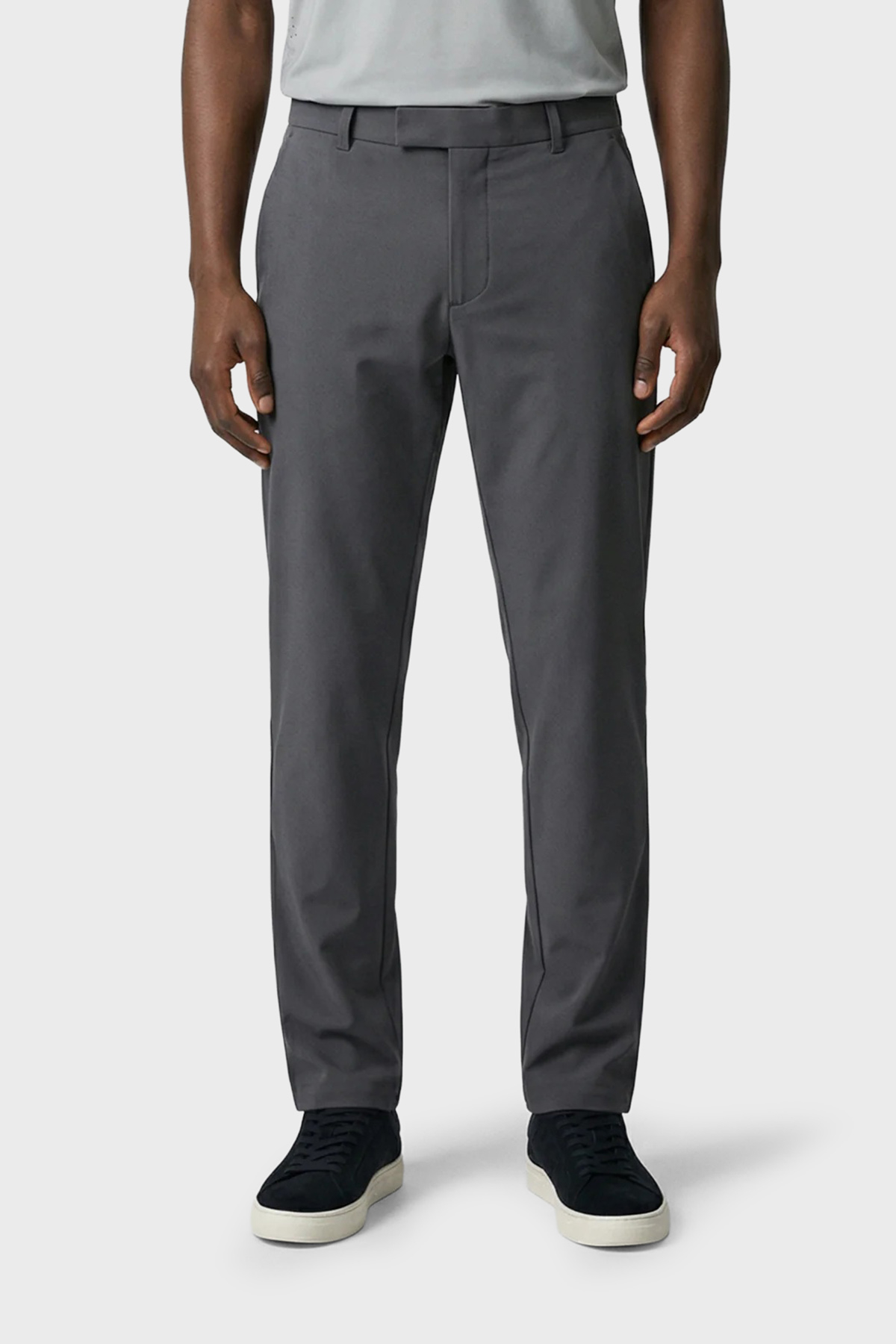 Isaora Relaxed Fit Normal Bel Düz Paça Chino Erkek Pantolon ISR5112 DRG KOYU GRİ