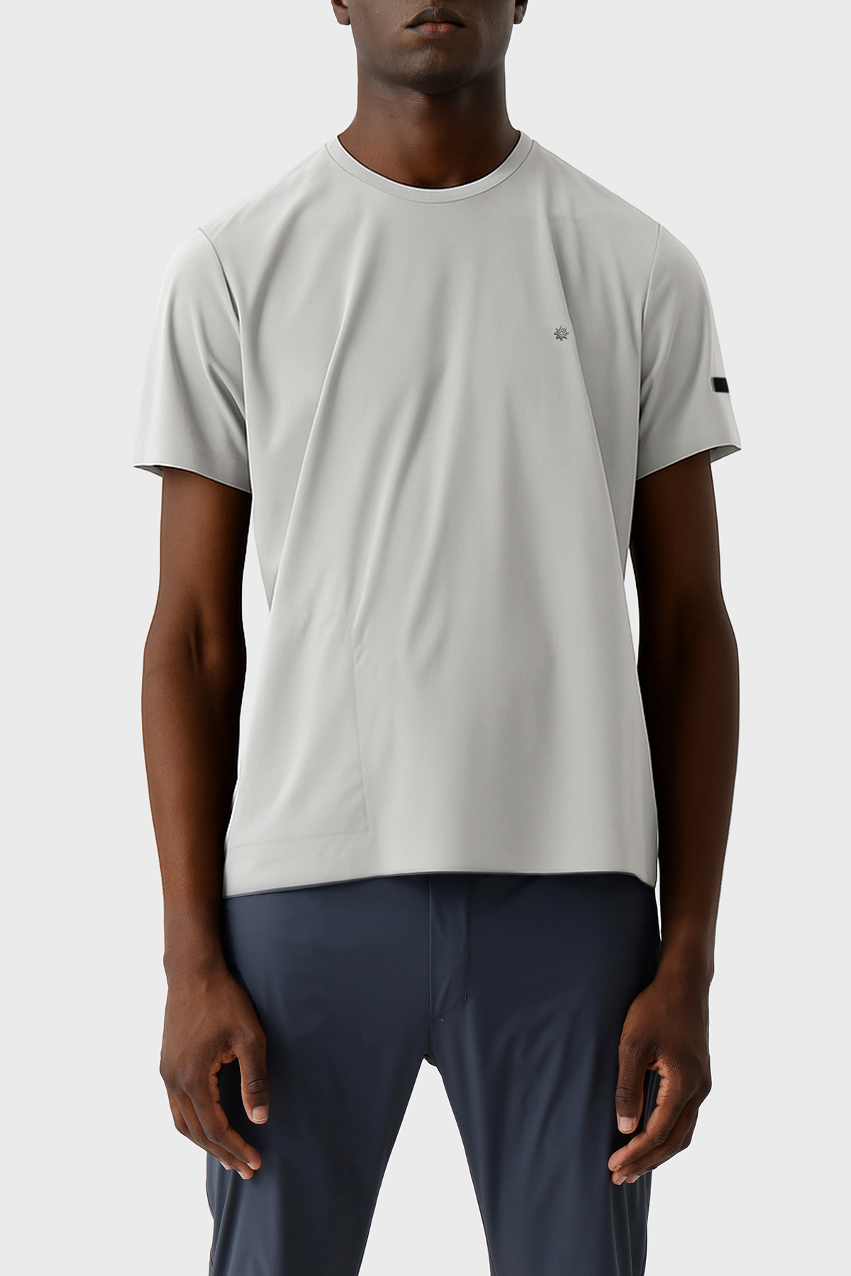 Isaora Slim Fit Logolu Bisiklet Yaka Erkek T Shirt ISR9015 ULTIMATE GRİ