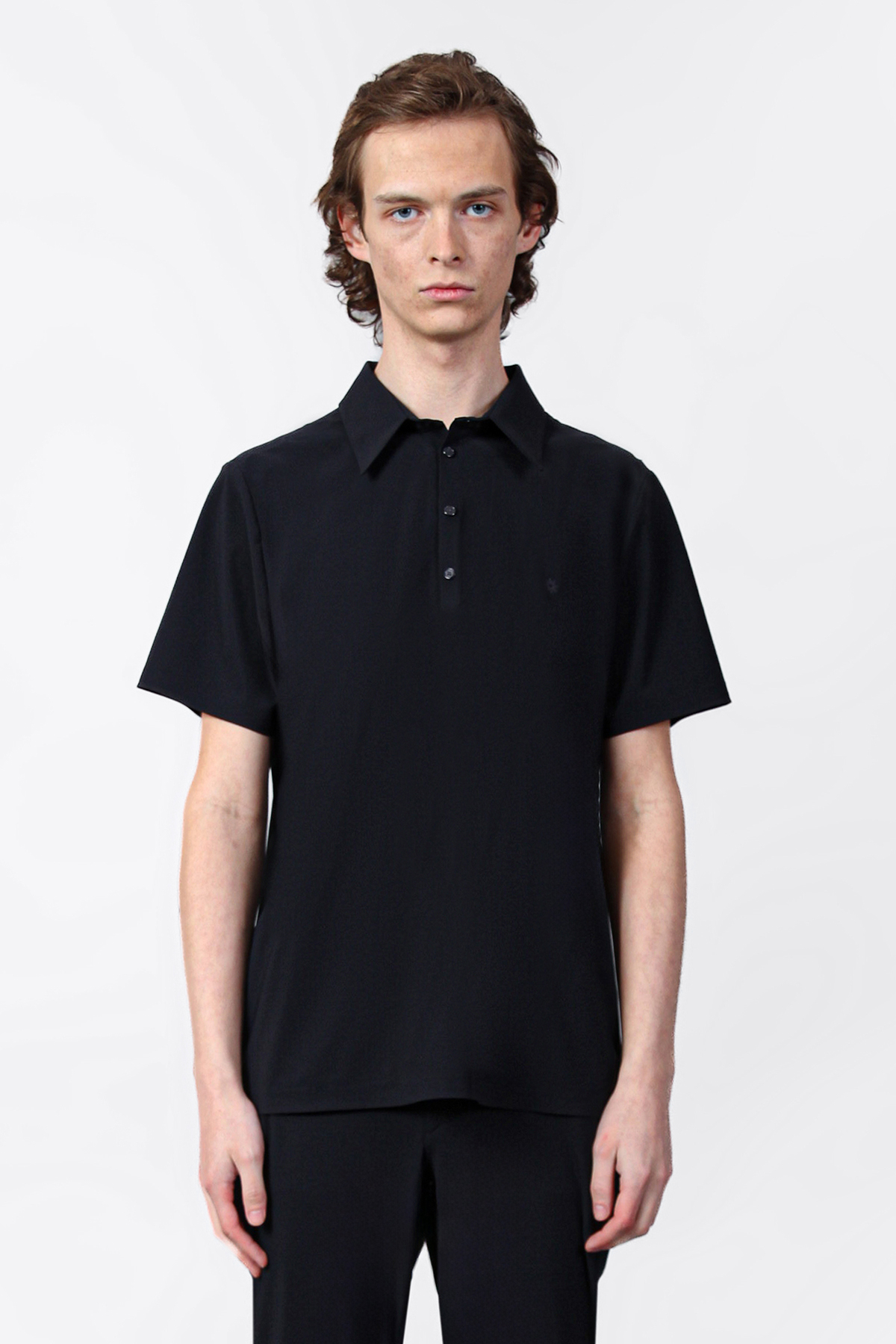 Isaora Streç Regular Fit Düğmeli Erkek Polo Yaka T Shirt ISR31140 SİYAH