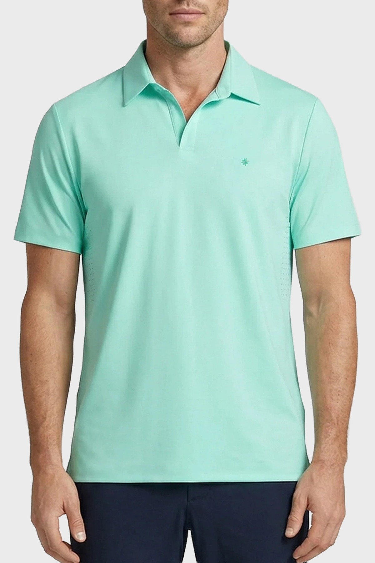 Isaora Streç Regular Fit Kapamasız Erkek Polo Yaka T Shirt ISR3201 MGRN MİNT