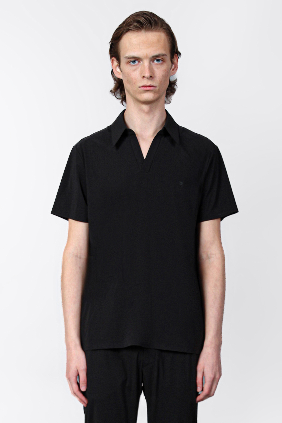 Isaora Streç Regular Fit Kapamasız Erkek Polo Yaka T Shirt ISR32010 SİYAH