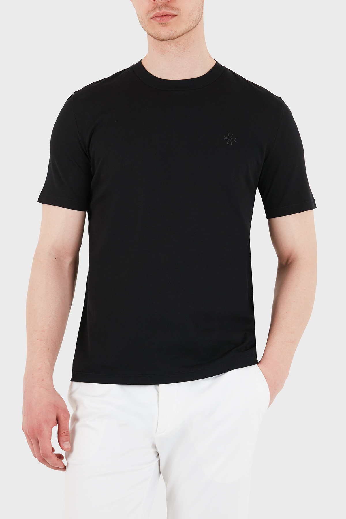 Jacob Cohen % 100 Pamuk Regular Fit Bisiklet Yaka Erkek T Shirt 40002 001 M4530 L1 C74 SİYAH