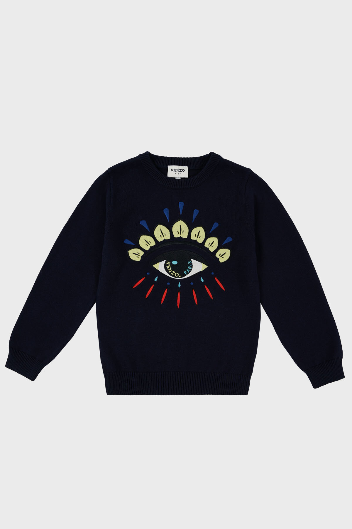 Kenzo Pamuk ve Kaşmir Karışımlı Çocuk  K25725 868 Kazak K25725/868 ELECTRIC BLUE LACİVERT