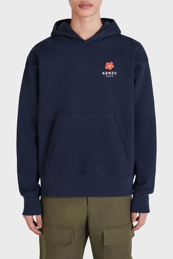 kenzou！ Kenzo Pamuklu Baskılı Oversize Kapüşonlu Erkek Sweat