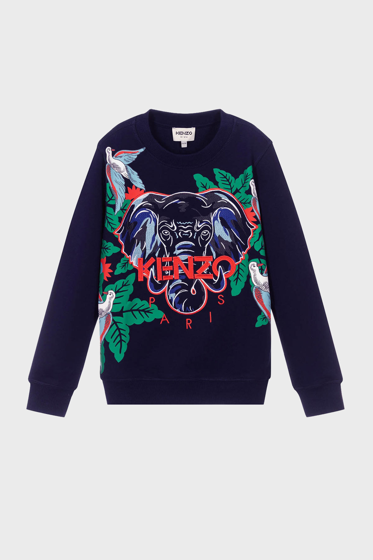 Kenzo Pamuklu Bisiklet Yaka Çocuk Sweat K25704/868 ELECTRIC BLUE LACİVERT