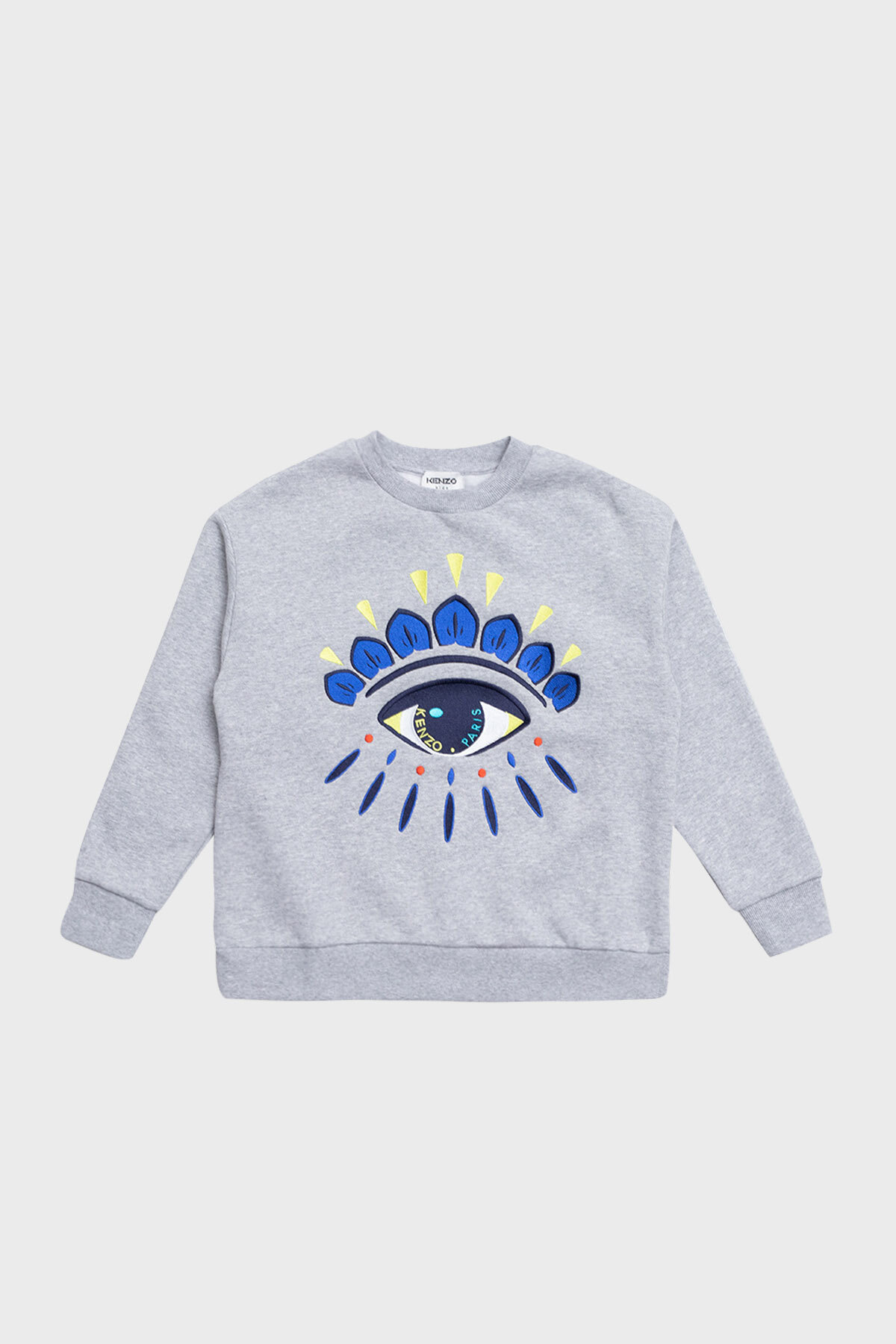 Kenzo Pamuklu Bisiklet Yaka Çocuk Sweat K25708/A41 GREY MARL GRİ