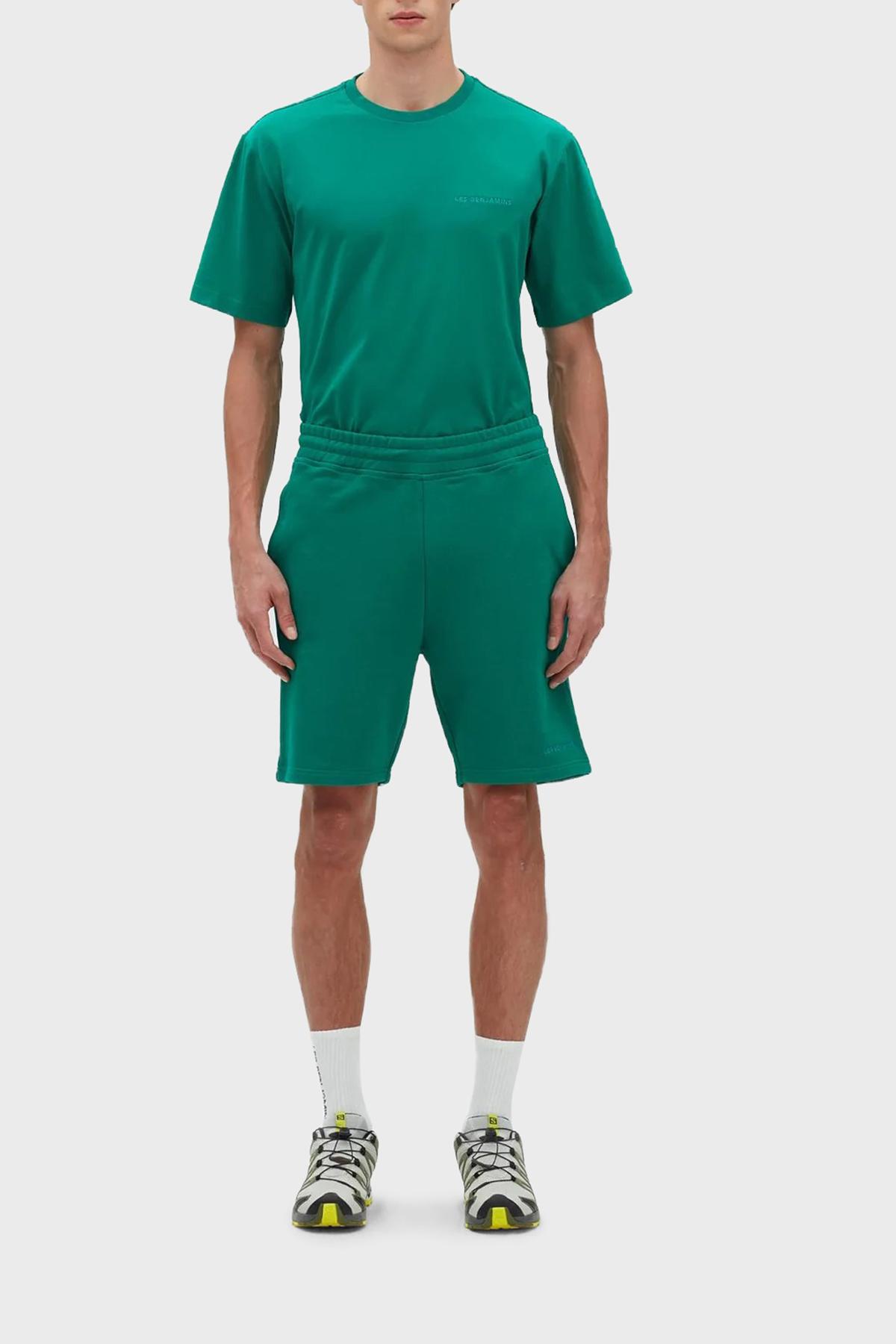 Les Benjamins % 100 Pamuk Regular Fit Cepli Erkek Short LB23SSESSMUSO-301 YEŞİL