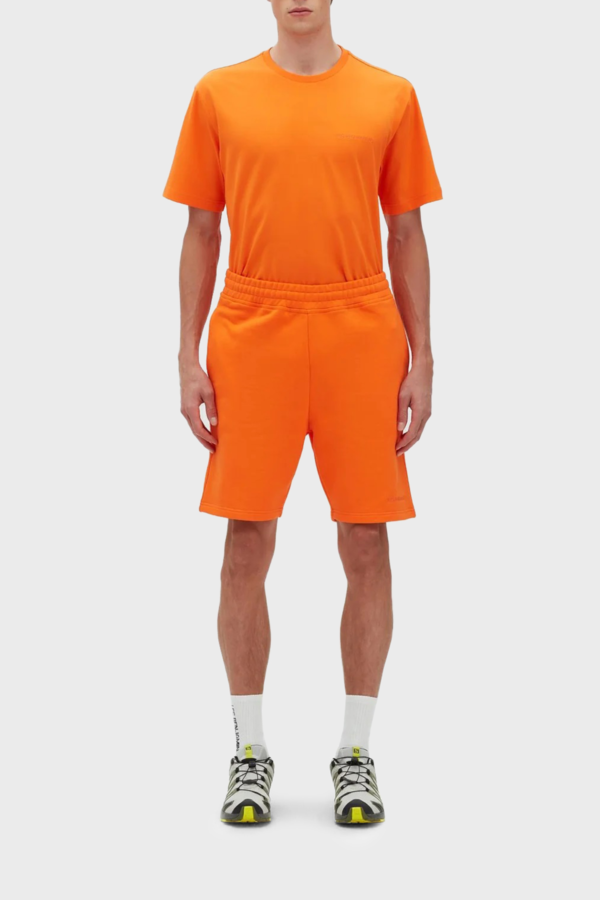 Les Benjamins % 100 Pamuk Regular Fit Cepli Erkek Short LB23SSESSMUSO-302 TURUNCU