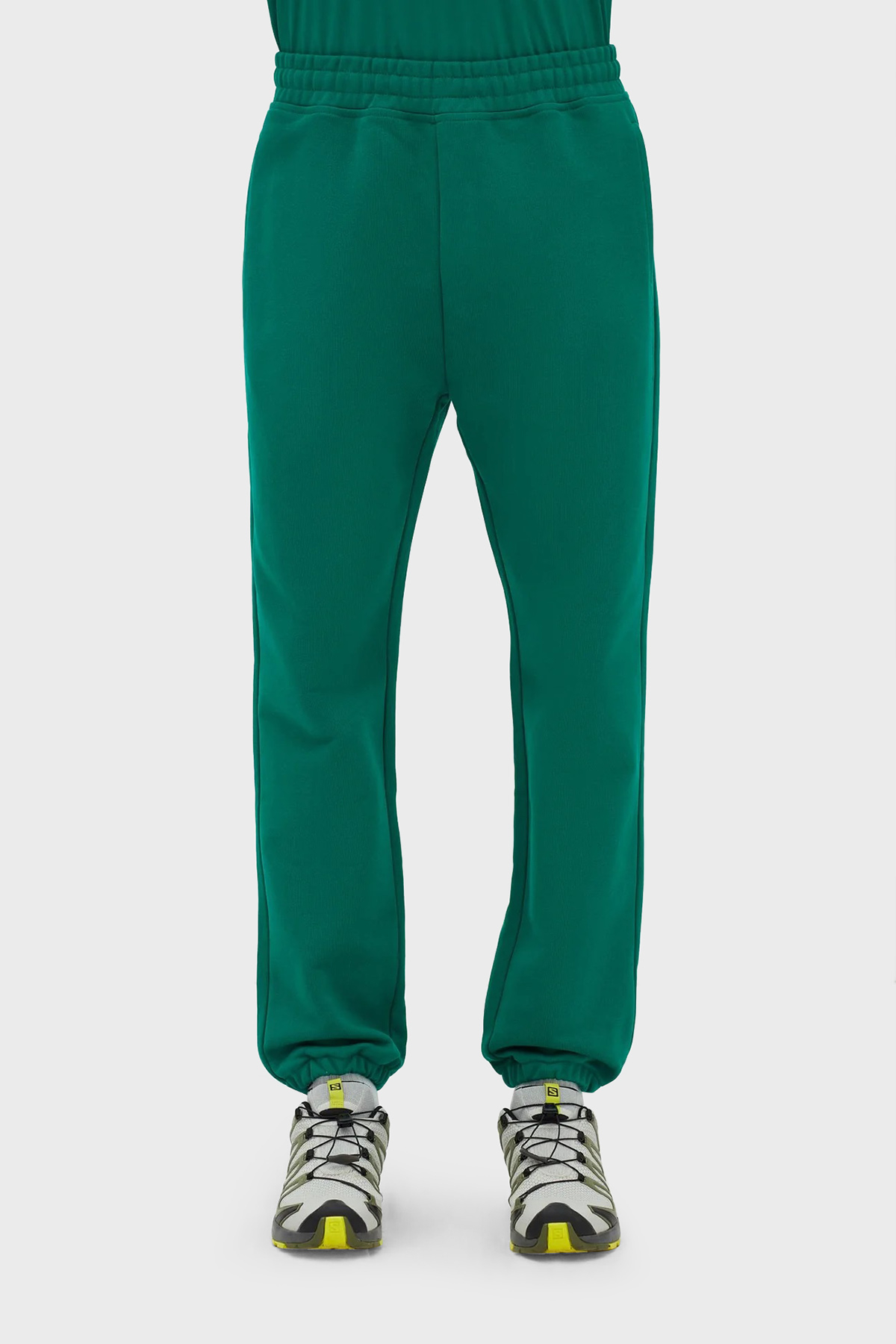 Les Benjamins % 100 Pamuk Regular Fit Cepli Jogger Spor Erkek Pantolon LB23SSESSMUSP-301 YEŞİL
