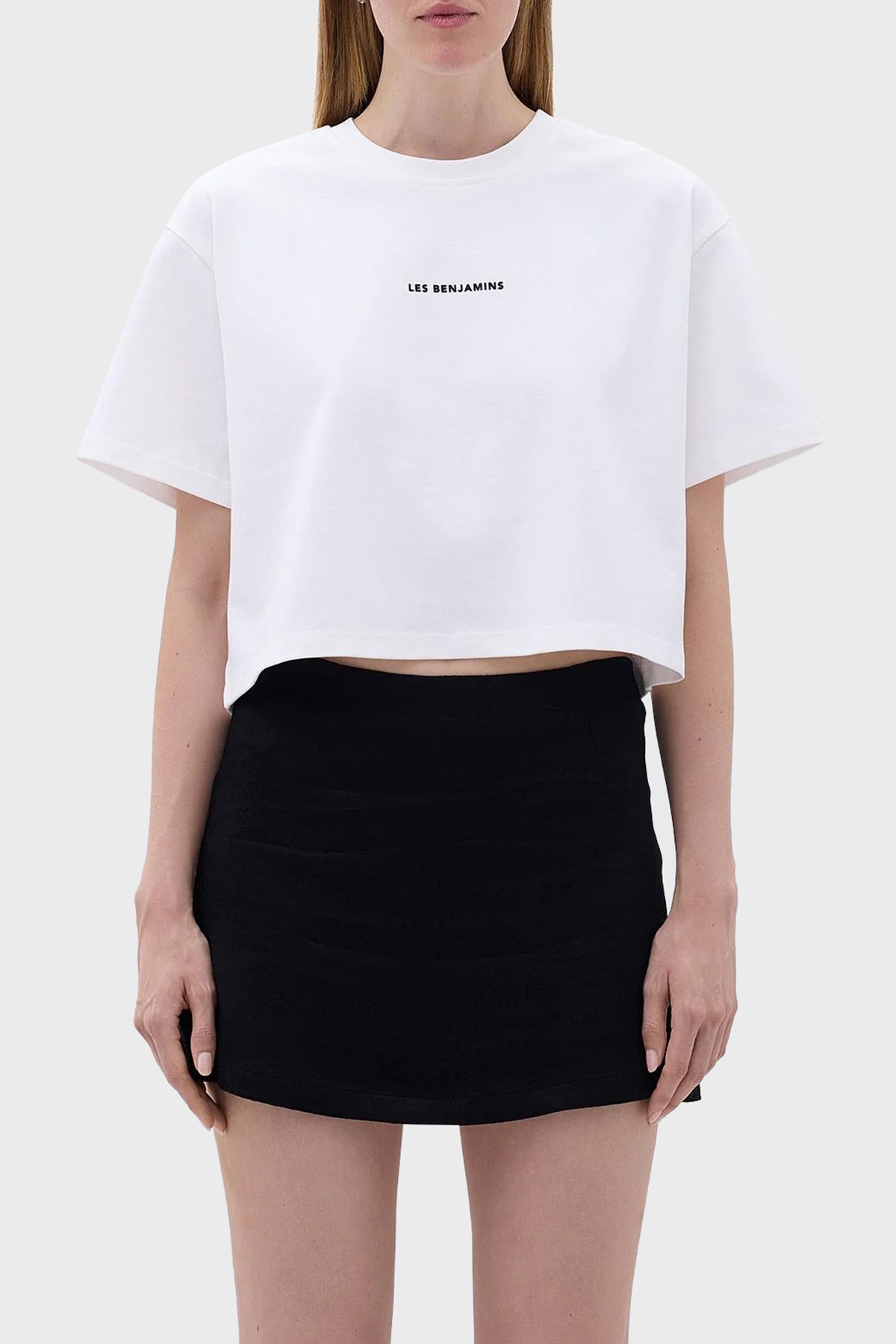 Les Benjamins Pamuklu Oversize Fit Kadın T Shirt LB23FWCLAFUTS-409 BEYAZ