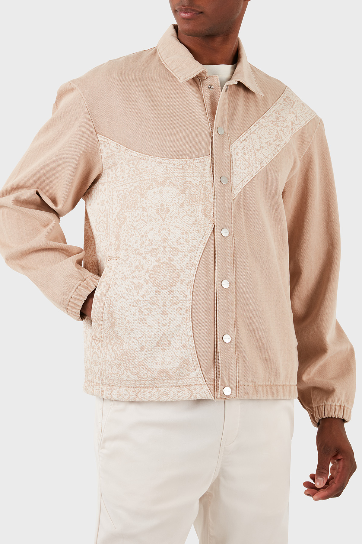 Les Benjamins Pamuklu Oversize Fit Erkek Ceket LB24SSKISMUJC-003 BEJ