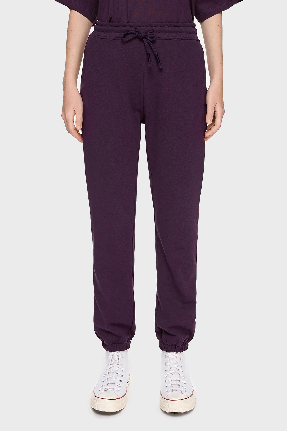 Les Benjamins Pamuklu Regular Fit Cepli Jogger Spor Kadın Pantolon LB24FWESSFUSP-303 MOR