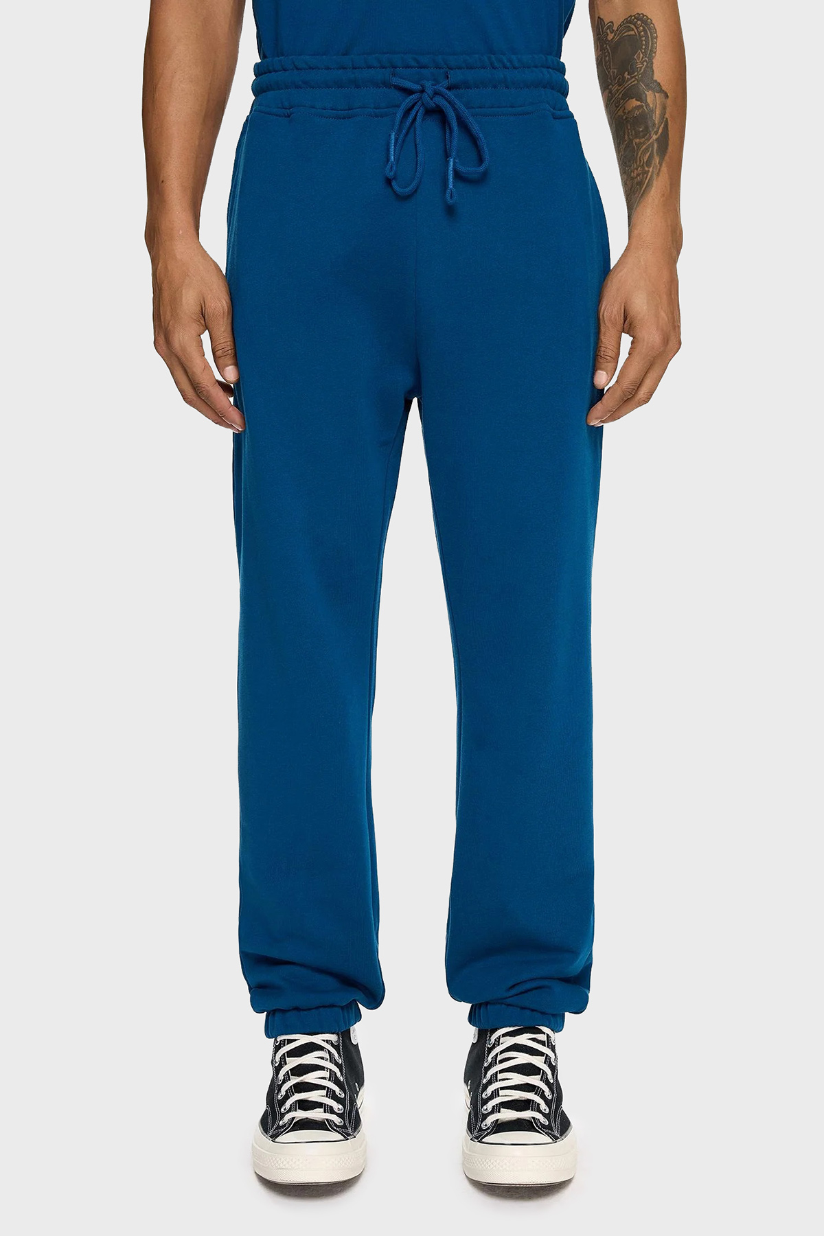 Les Benjamins Pamuklu Regular Fit Cepli Jogger Spor Erkek Pantolon LB24FWESSMUSP-302 PETROL