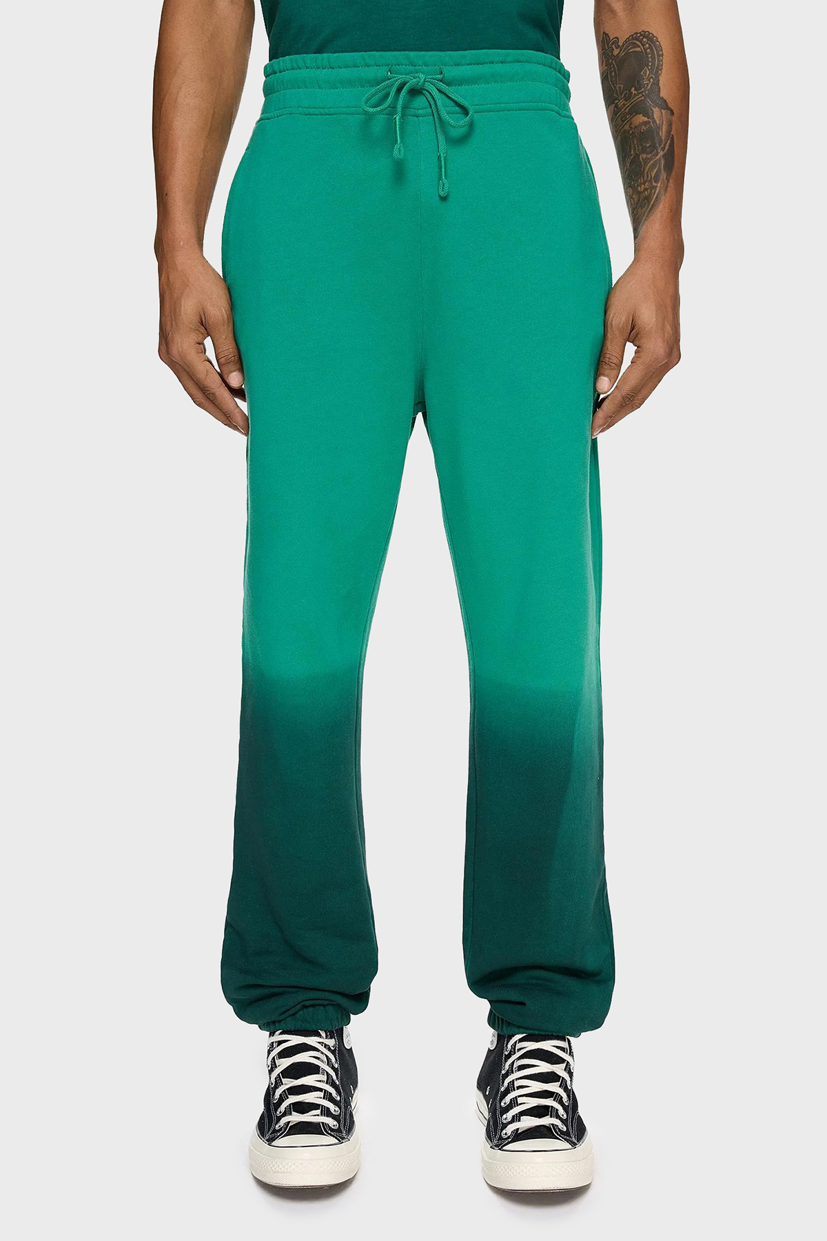 Les Benjamins Pamuklu Regular Fit Cepli Jogger Spor Erkek Pantolon LB24FWESSMUSP-304 YEŞİL