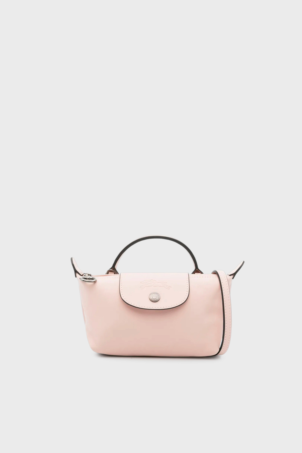 Longchamp Logolu Çıkarılabilir Askılı Mini Kadın Çanta 34205987 542 PUDRA