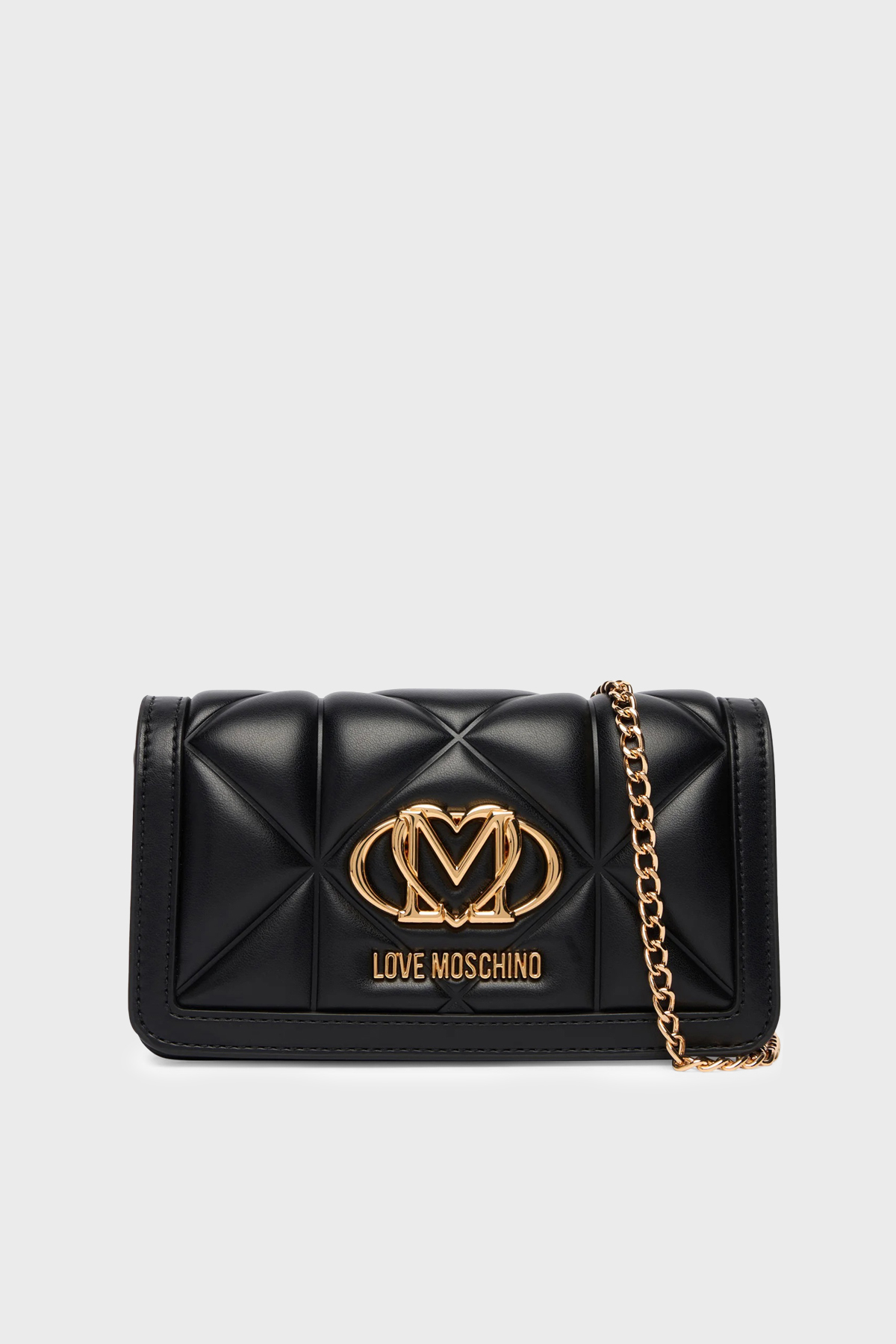 Love Moschino Çıkarılabilir Zincir Askılı Portföy Kadın Cüzdan JC5640PP1OLC0000 SİYAH