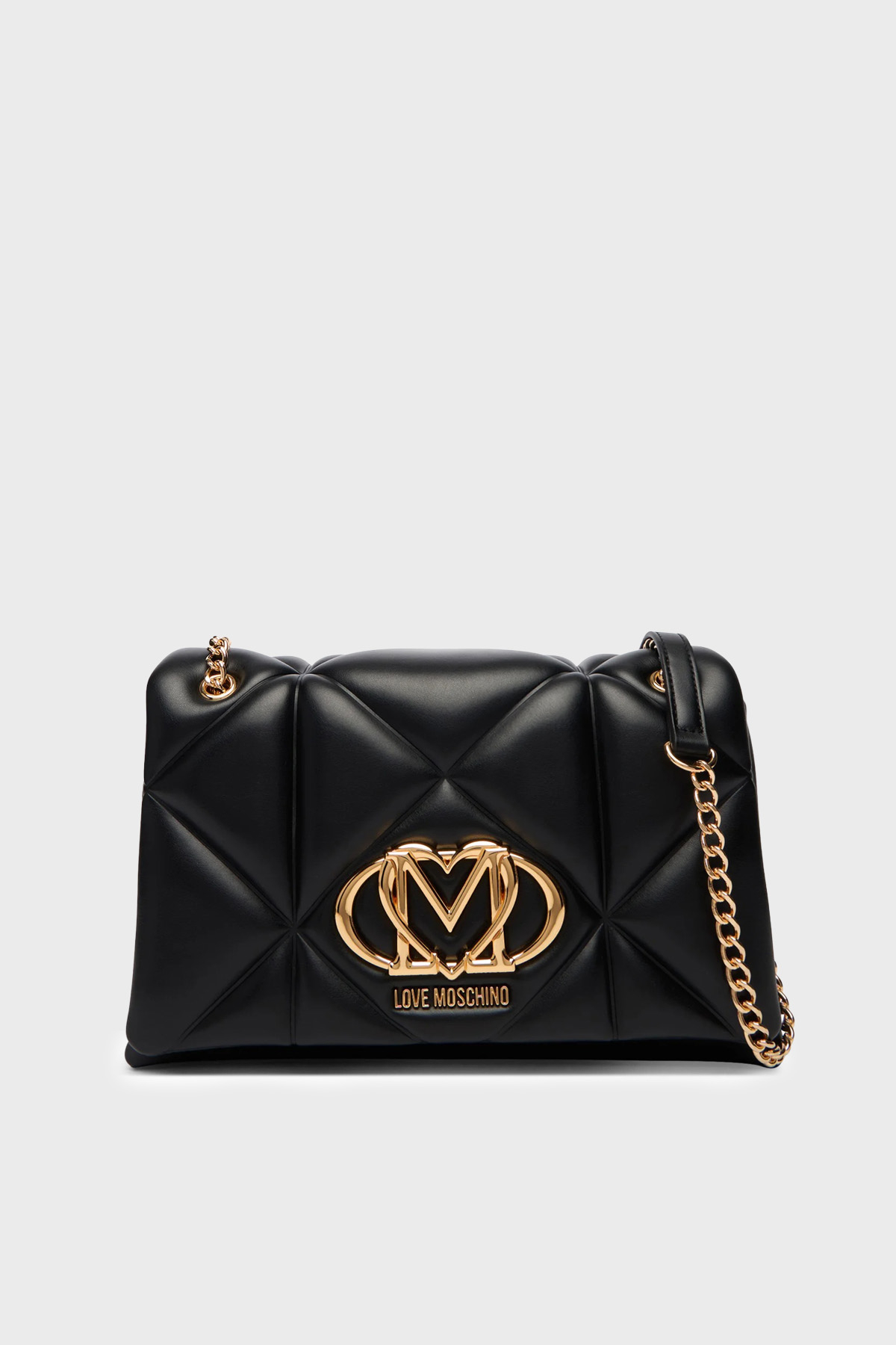 Love Moschino Kapitoneli Logolu Zincir Askılı Kadın Çanta JC4041PP1OLC0000 SİYAH