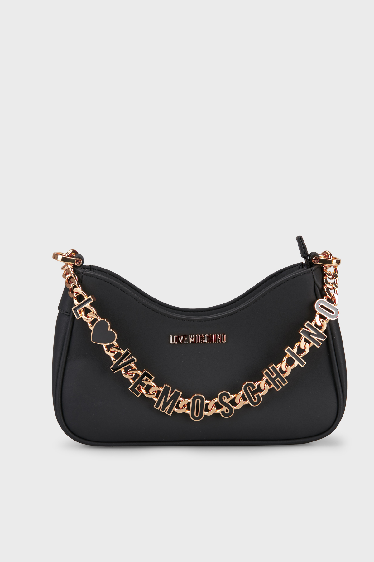 Love Moschino Logo Harf Detaylı Çıkarılabilir Askılı Kadın Çanta JC4070PP1OL1700A SİYAH