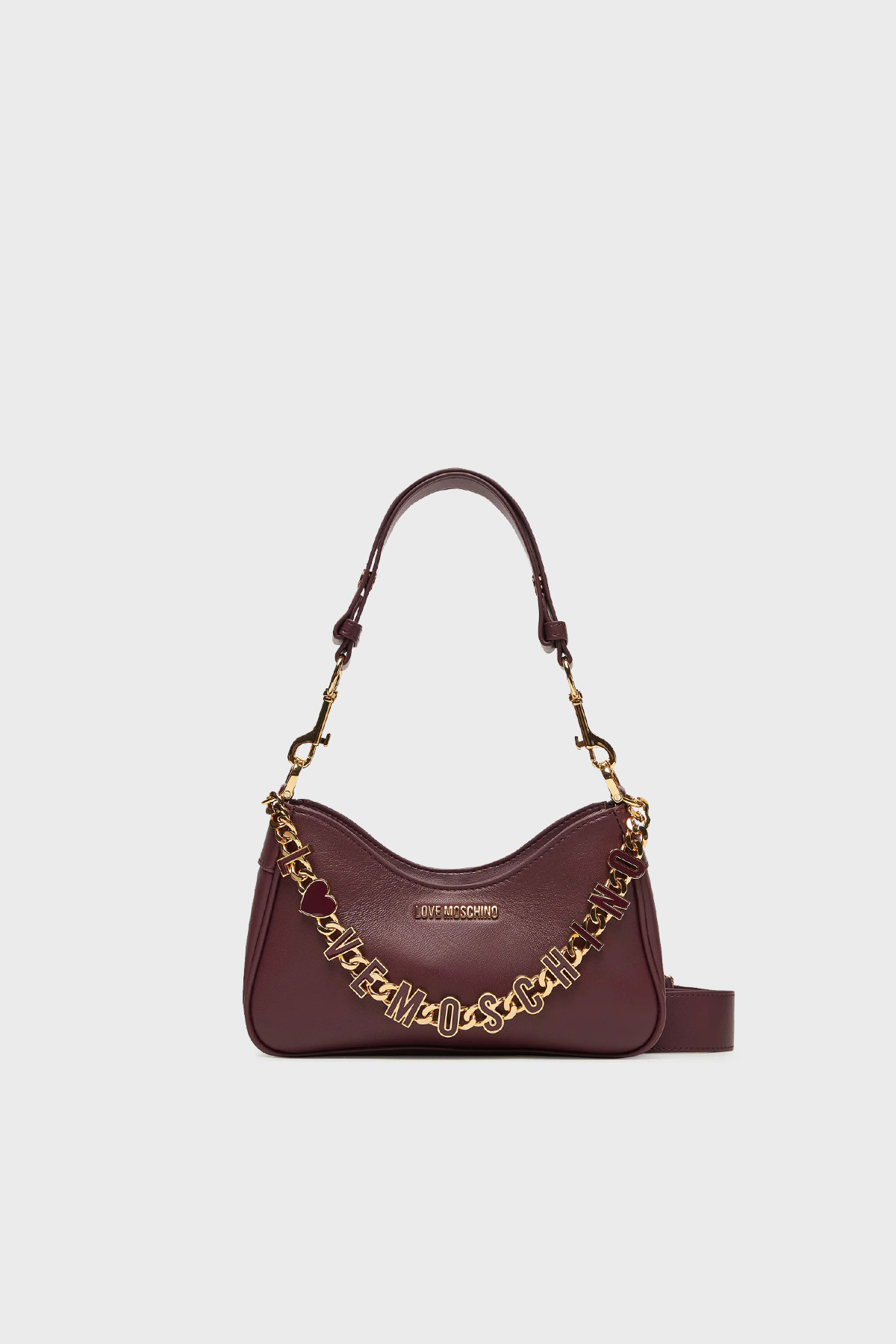 Love Moschino Logolu Aksesuar Detaylı Çıkarılabilir Askılı Kadın Çanta JC4070PP1NL1355A MOR