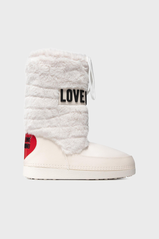 Love Moschino Logolu Bayan Kar Botu S JA24232G0DISN11A BEYAZ - Love Moschino