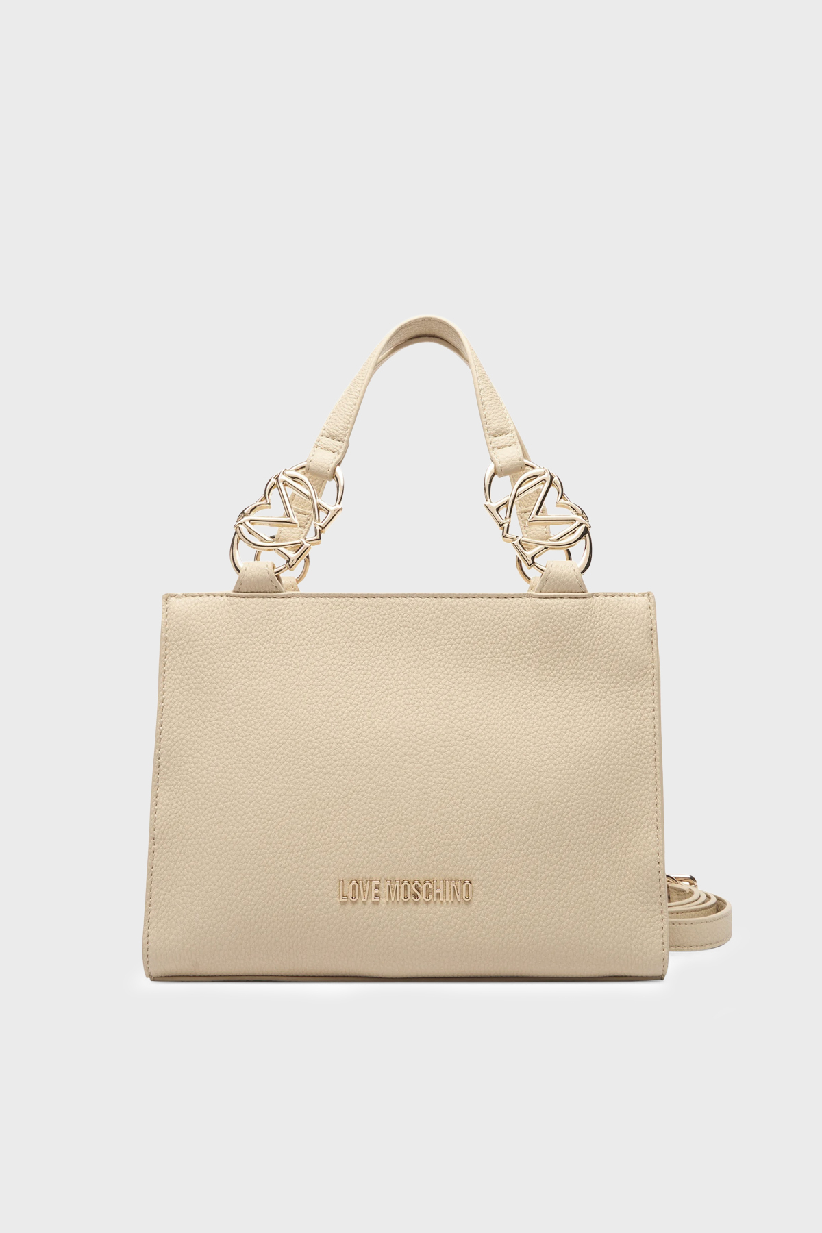 Love Moschino Logolu Çıkarılabilir Askılı Kadın Çanta JC4006PP1OLB0129 BEJ