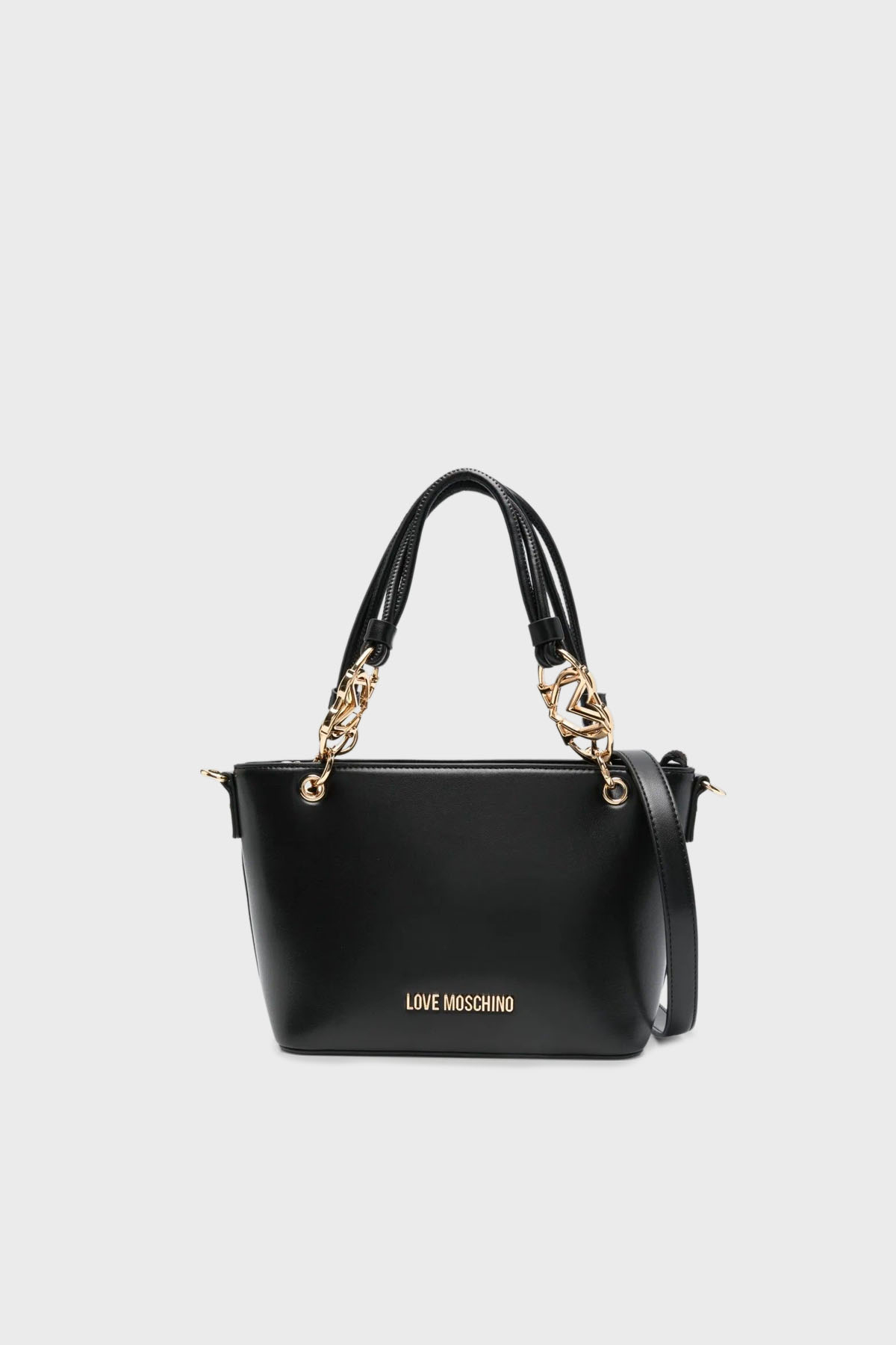 Love Moschino Logolu Çıkarılabilir Askılı Kadın Çanta JC4052PP1NLF0000 SİYAH