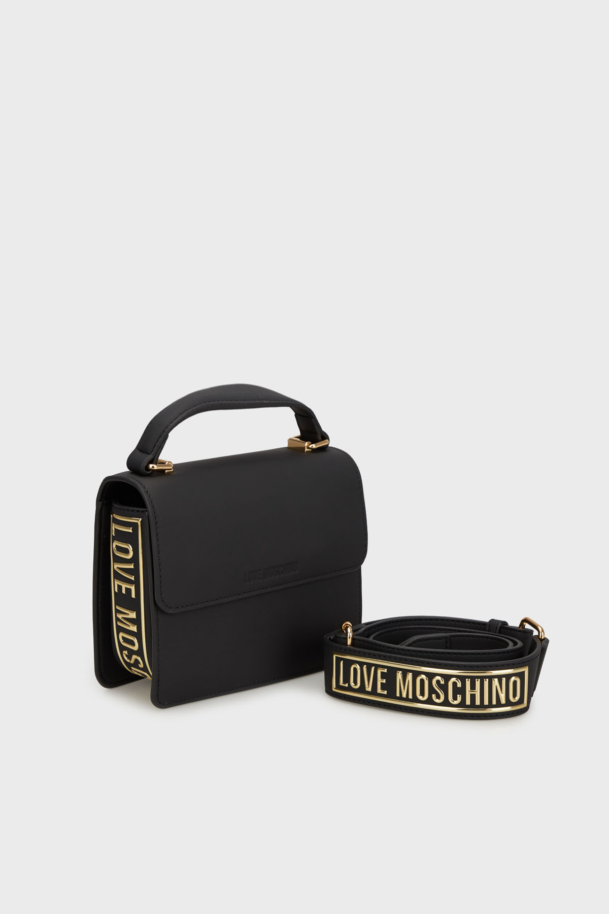 Love Moschino Logolu Çıkarılabilir Askılı Mini Kadın Çanta JC4289PP1NL1400A SİYAH