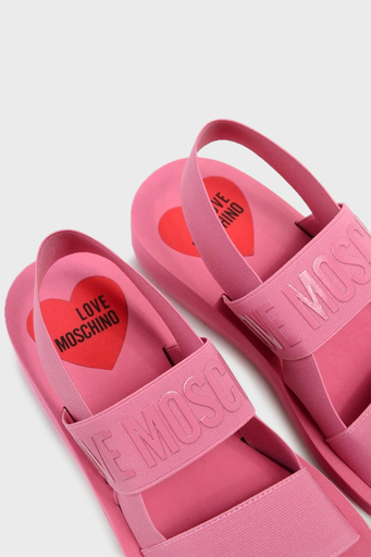 Love Moschino Logolu Düz Bayan Sandalet JA16033G0GJN7618 PEMBE