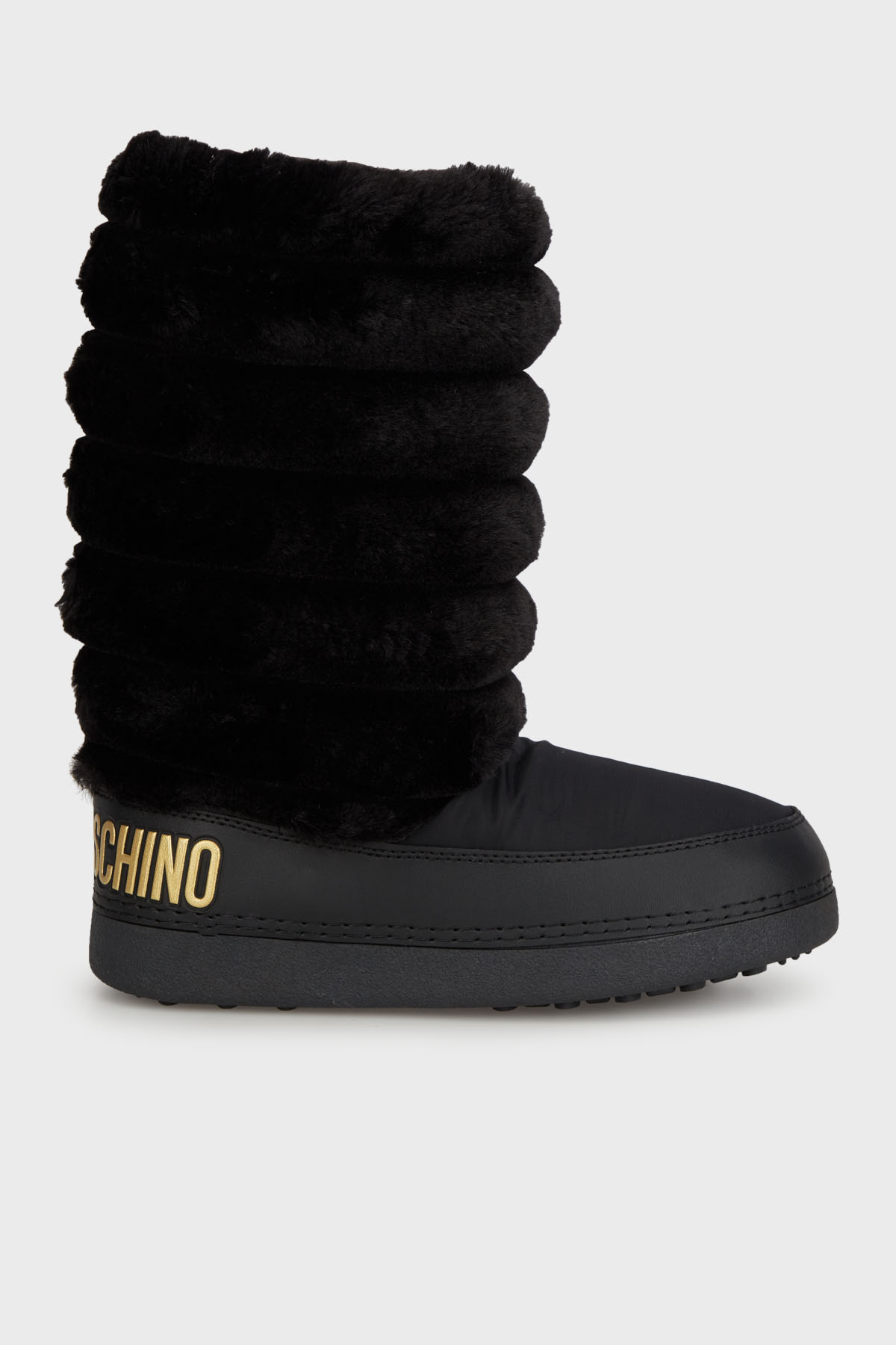Love Moschino Logolu Yumuşak Dokulu Kapitone Detaylı Kadın Kar Botu JA24312G0LISH000 SİYAH