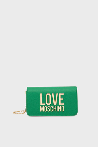 Love Moschino Logolu Zincir Askılı Bayan Çanta JC5610PP1GLI0801 YEŞİL - Love Moschino