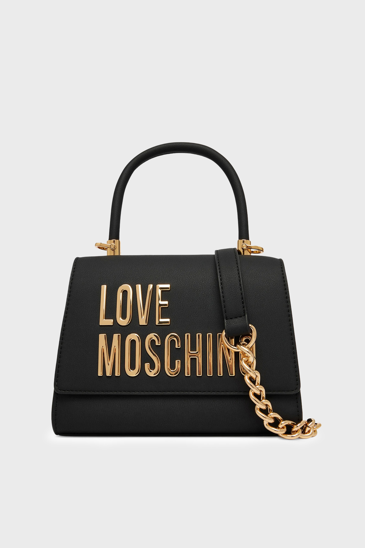 Love Moschino Logolu Zincir Detaylı Çıkarılabilir Askılı Kadın Çanta JC4024PP1OKD0000 SİYAH
