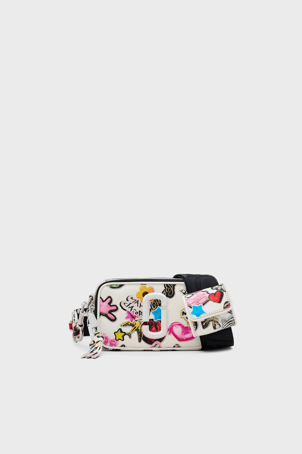 Marc Jacobs Baskılı Hakiki Deri Çıkarılabilir Askılı Kadın Çanta 2S5HCR010H02 101 BEYAZ