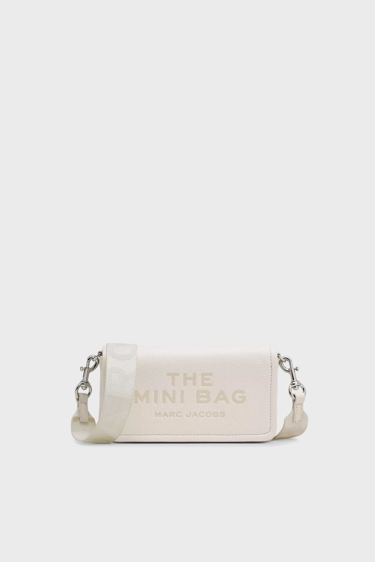 Marc Jacobs Hakiki Deri Logolu Çıkarılabilir Askılı The Mini Kadın Çanta 2S4SMN080S02 137 BEYAZ