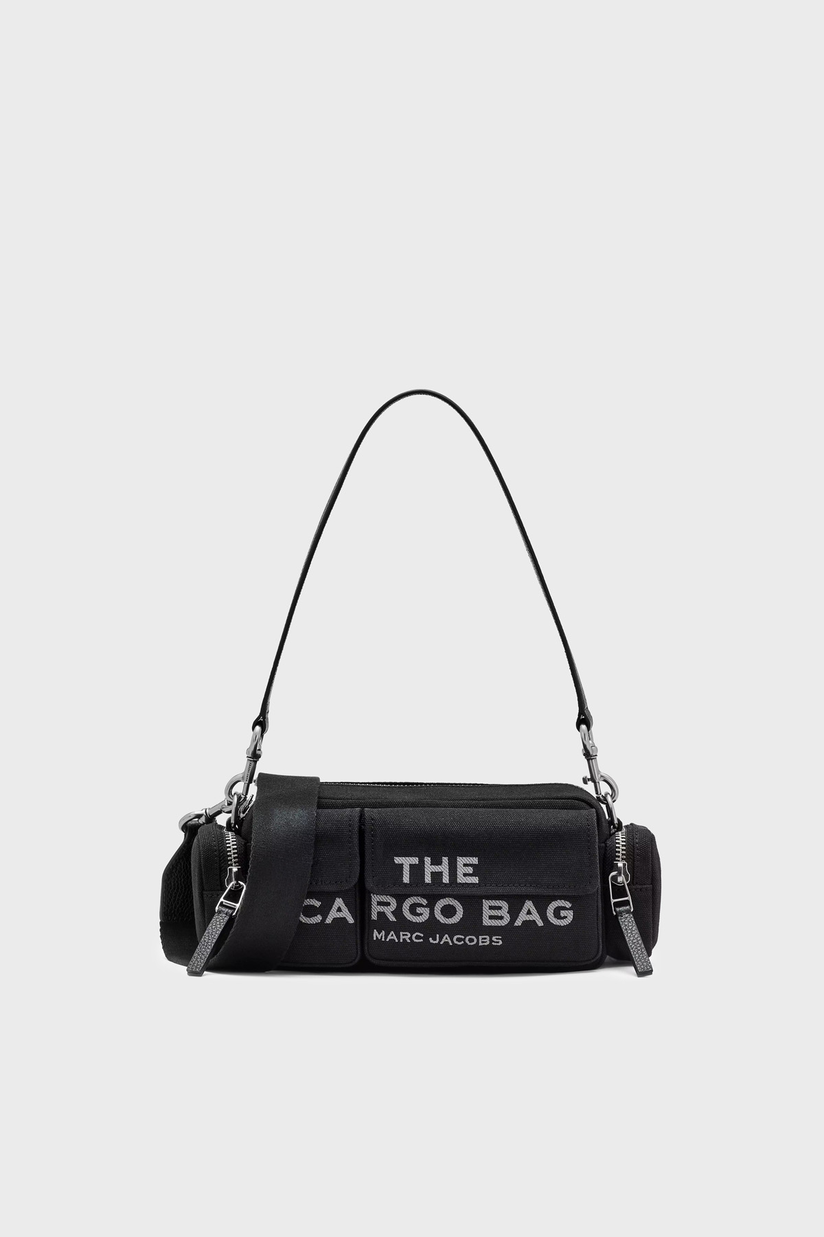 Marc Jacobs Pamuklu Logolu Çıkarılabilir Askılı The Cargo Kadın Çanta 2P5HSH025H03 001 SİYAH