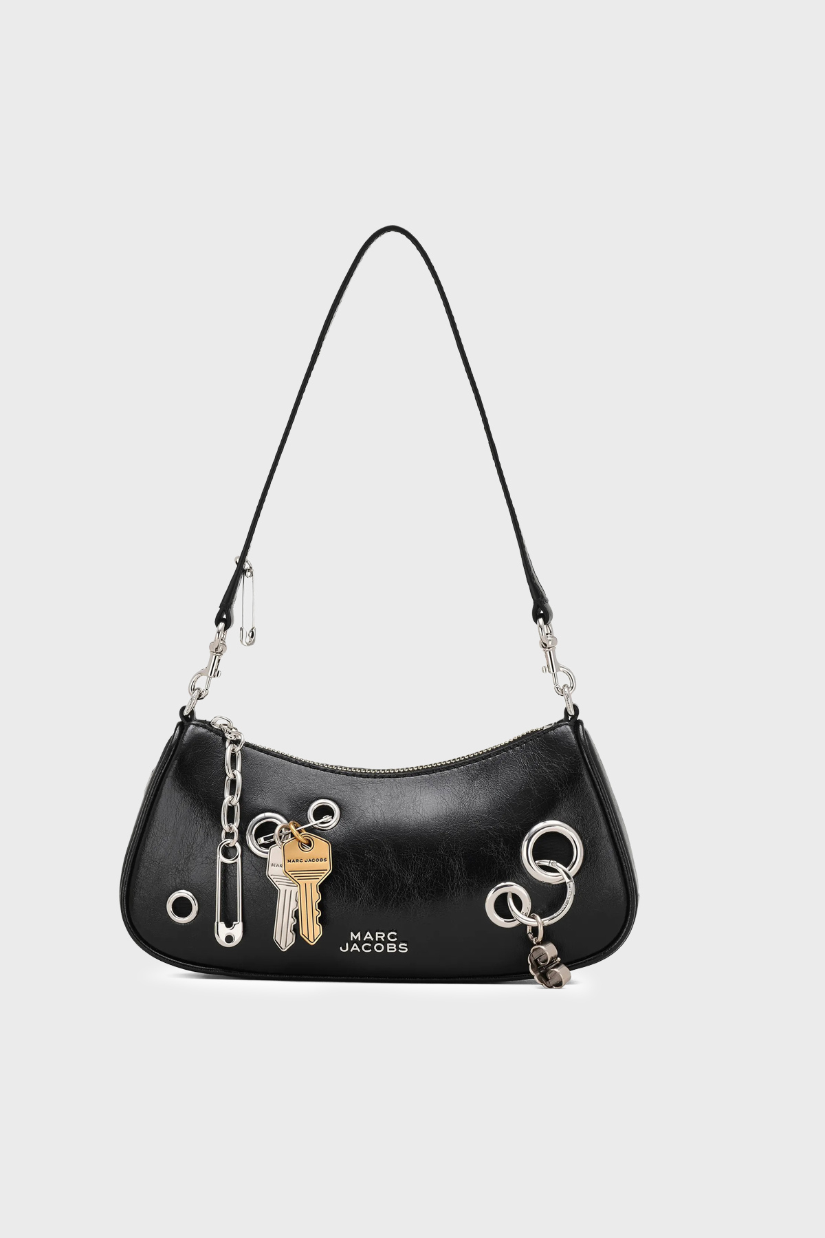 Marc Jacobs Shoulder Logolu Aksesuar Detaylı Çıkarılabilir Askılı Kadın Çanta 2S6HSH010H01 001 SİYAH