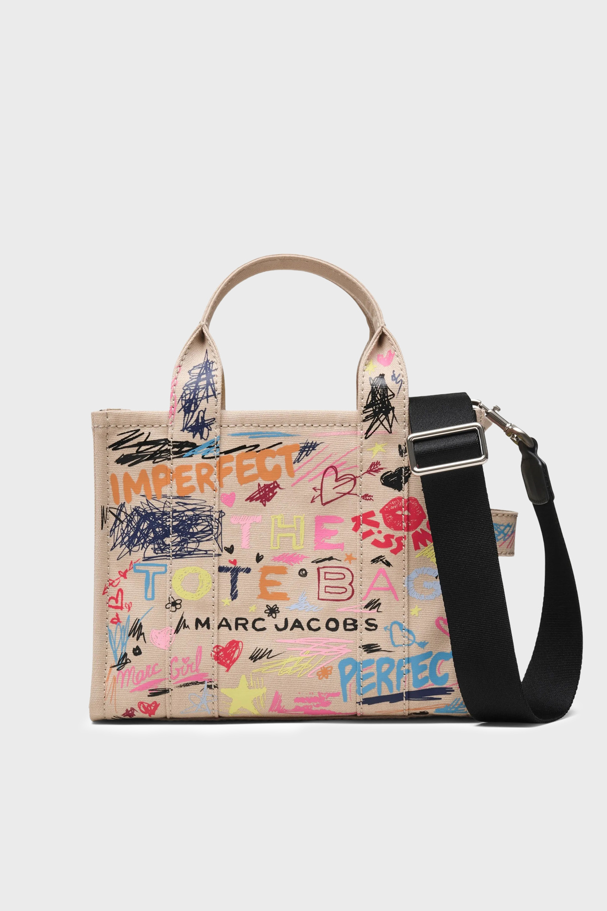 Marc Jacobs Small Tote Logolu Sabit Askılı Kadın Çanta 2S6HTT016H02 261 BEJ