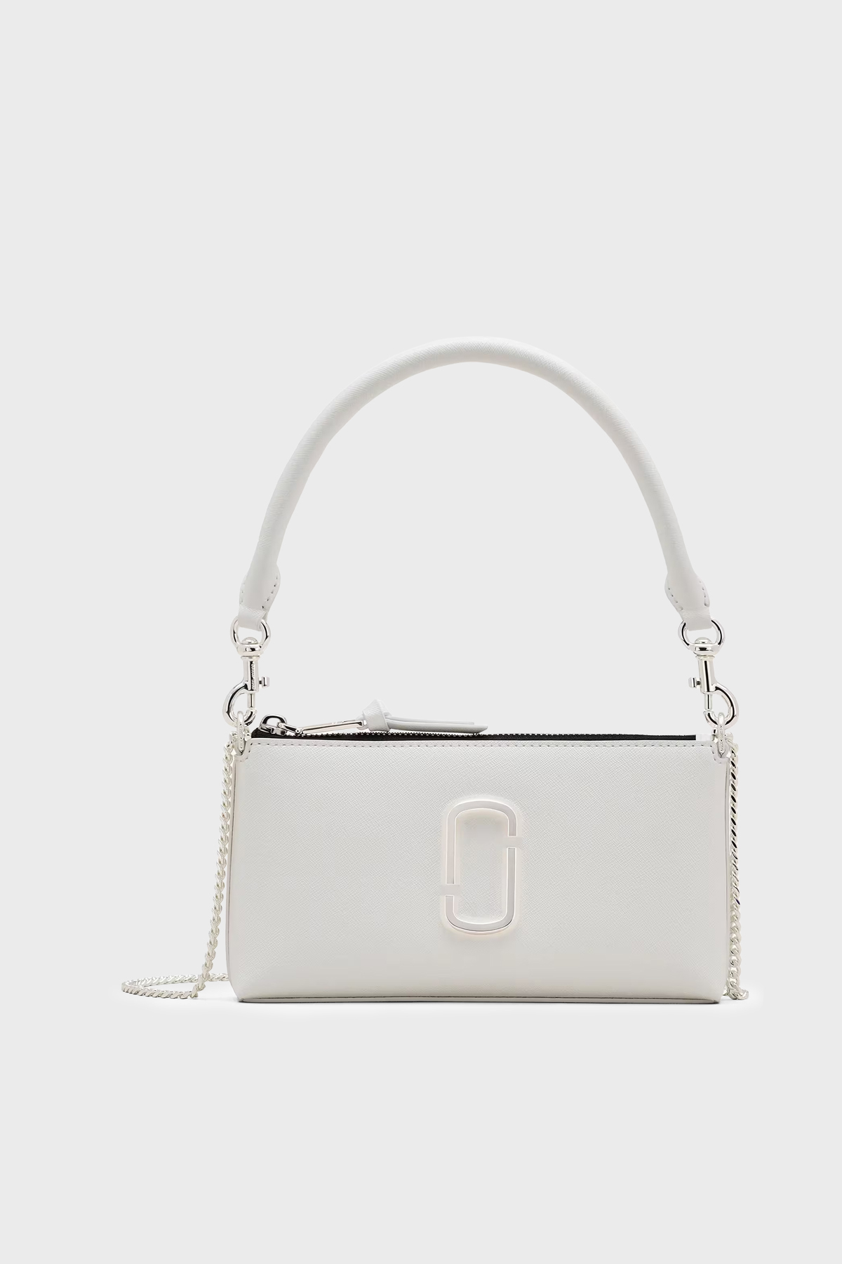 Marc Jacobs The Pochette Deri Logolu Zincir Askılı Kadın Çanta 2P5SMN015S02 100 BEYAZ